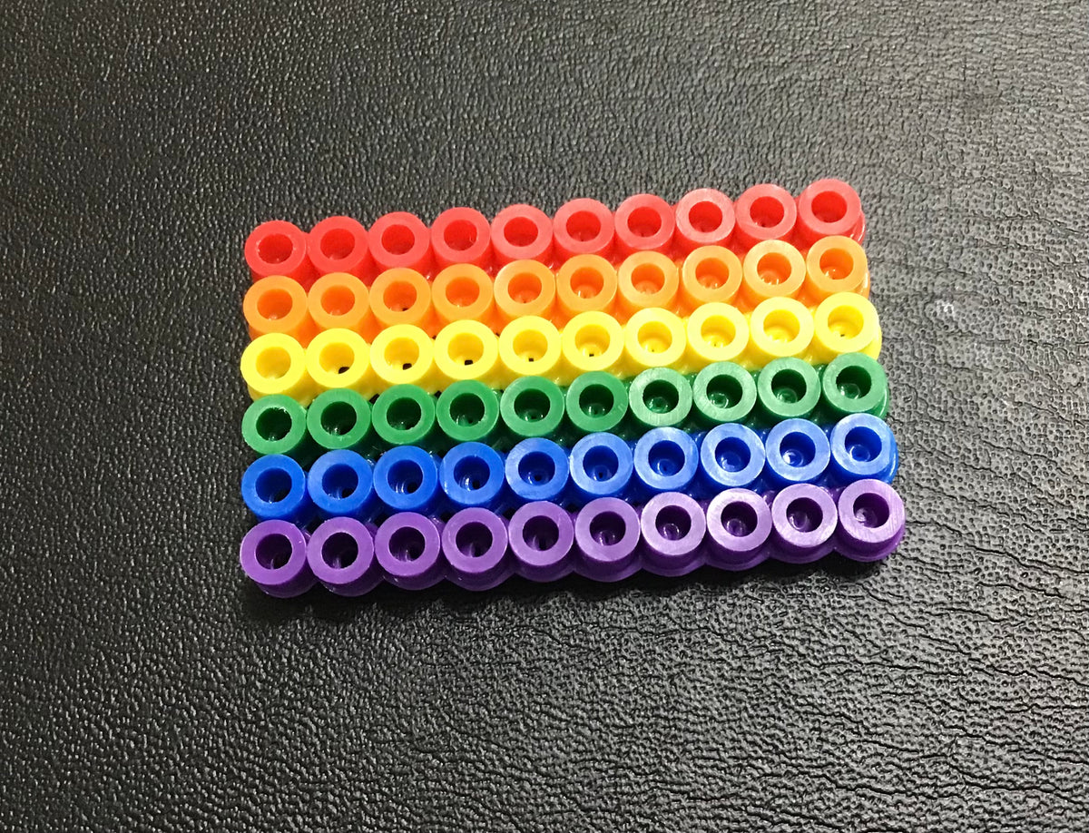 Handcrafted Mini Flag Magnets; Racing, Rainbow, US Flag