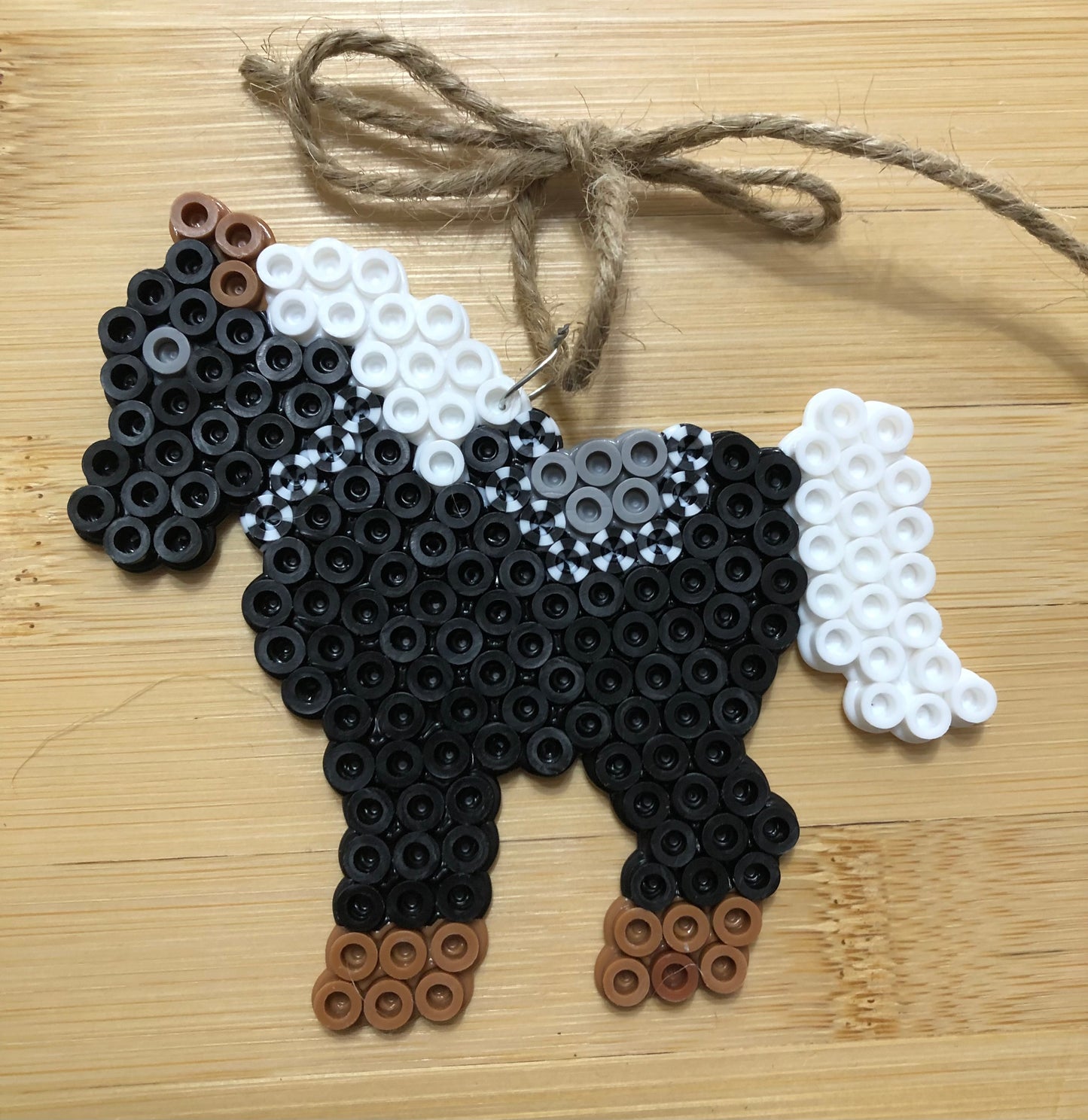 Horse Ornament Black