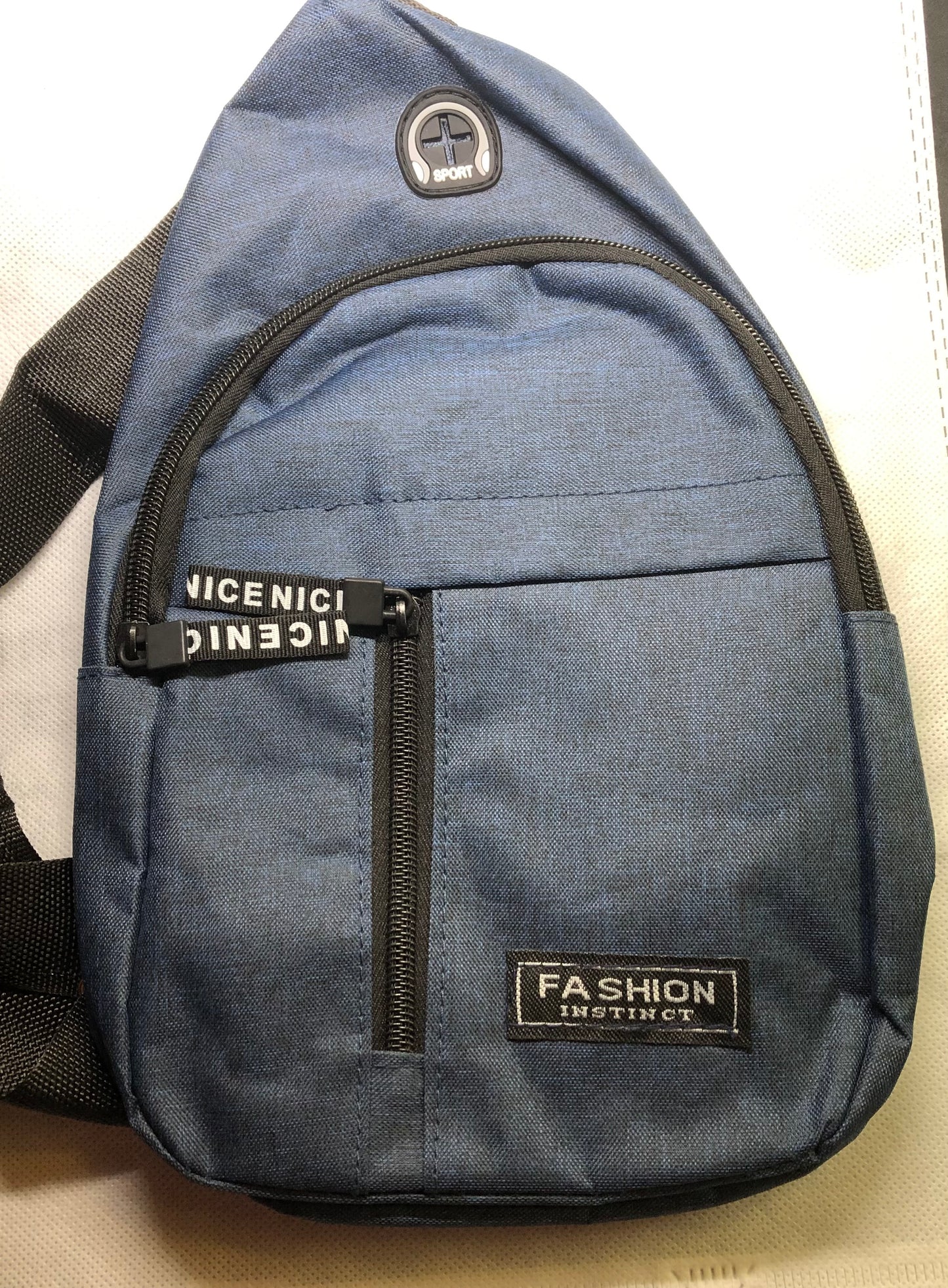 Navy Shoulder Bag Adjustable Strap, Travel Bag, Purse