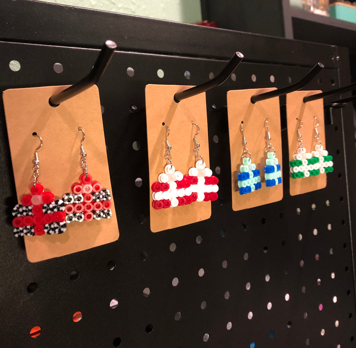 Christmas present earrings