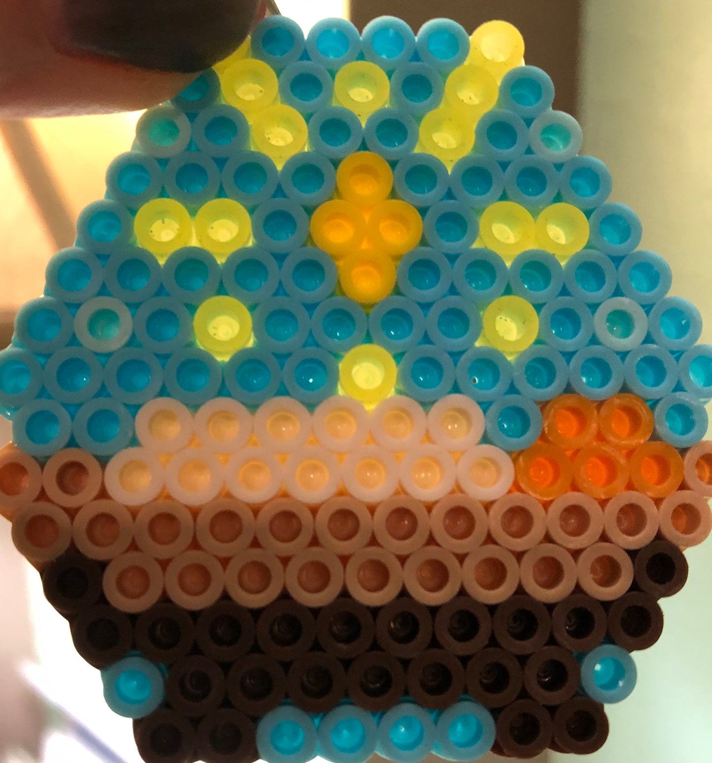 Baby Jesus Manger Ornament Blue