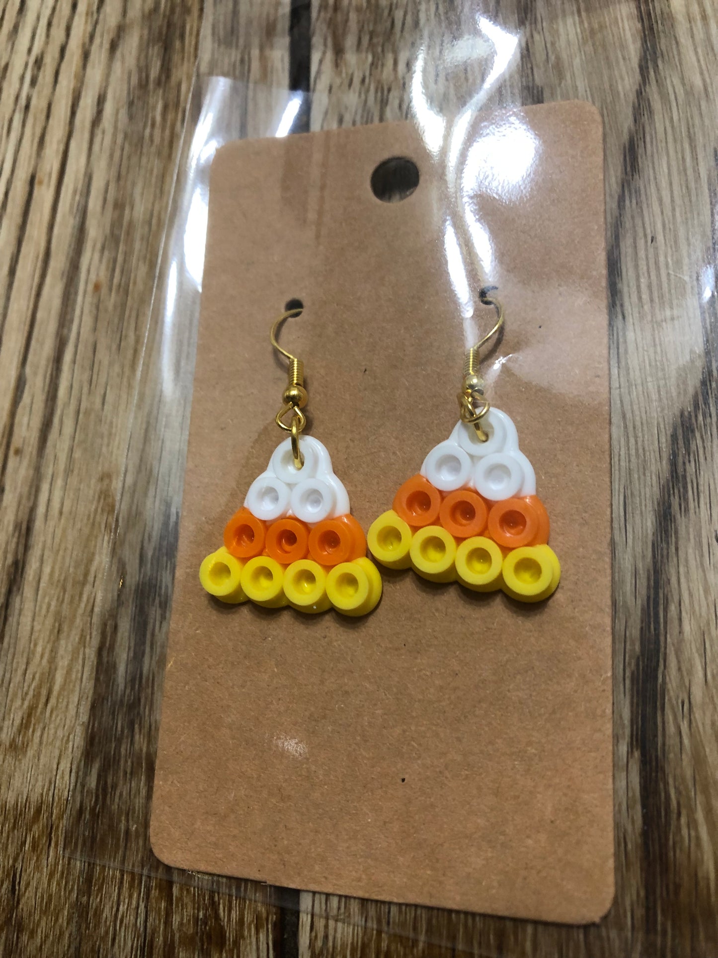 Small Candy Corn Earrings Halloween Decor Candy Corn Ornaments