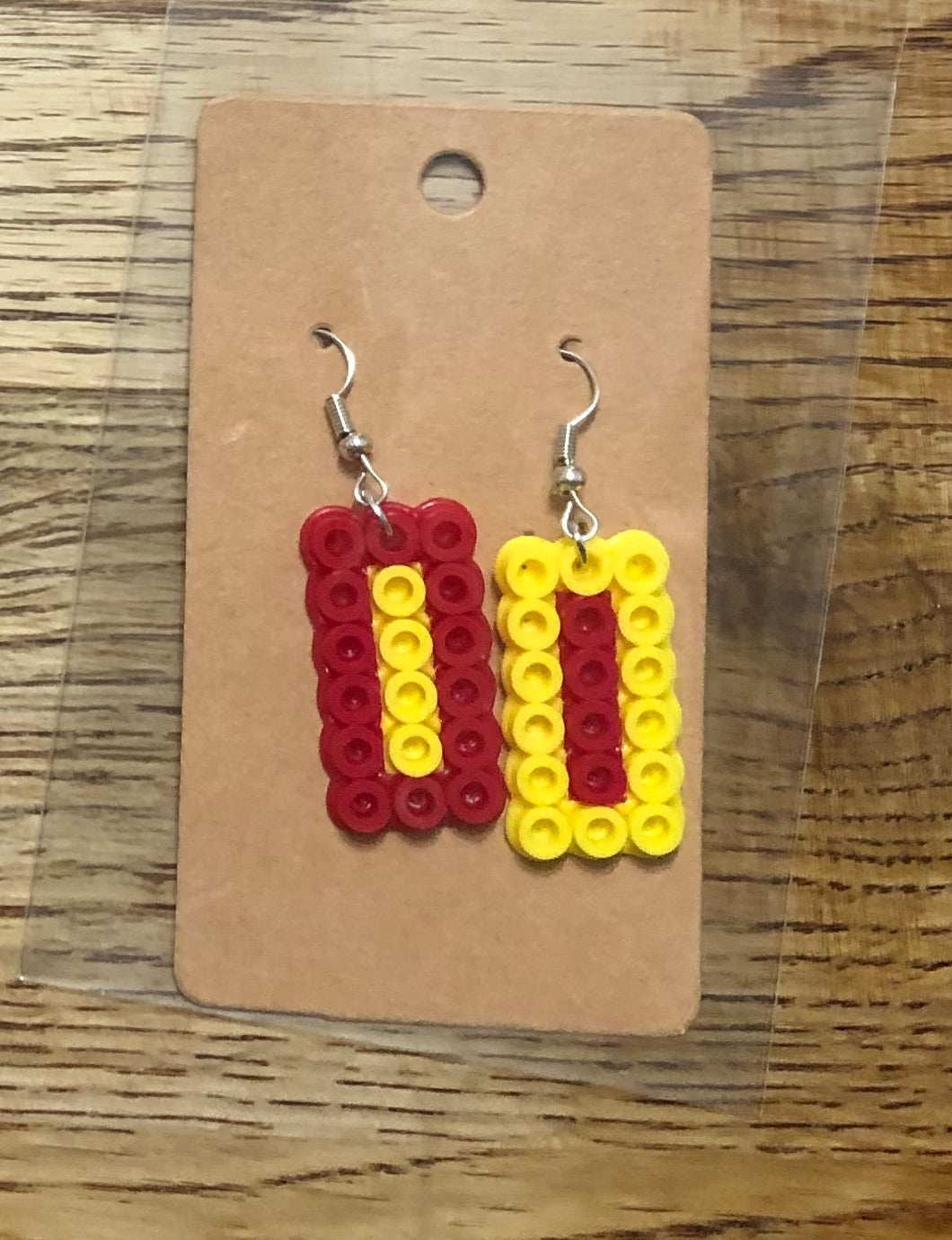 Sports Fan Earrings Red Yellow Chiefs Iowa State ISU