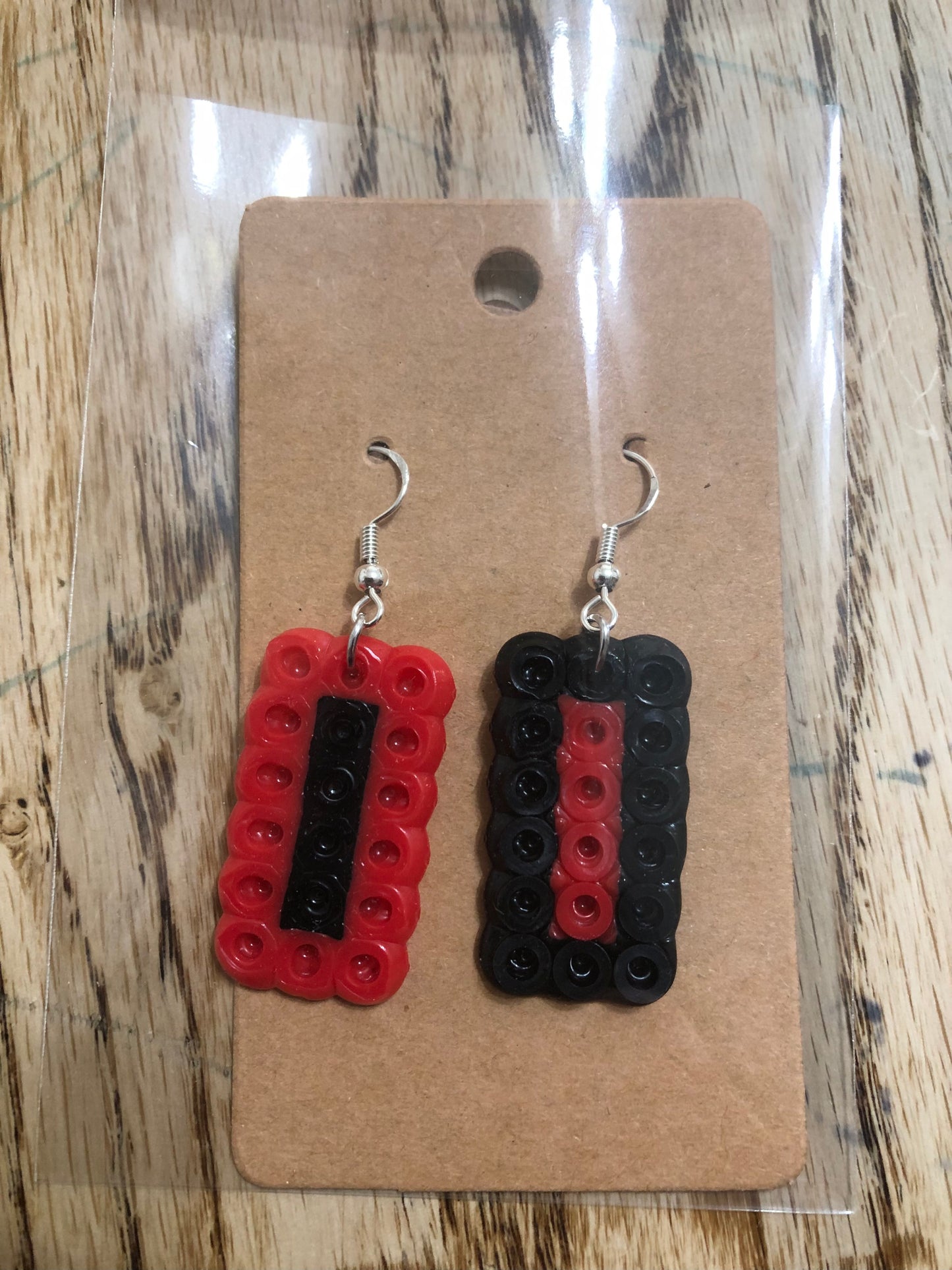 Harlan Cyclone Earrings Red/Black