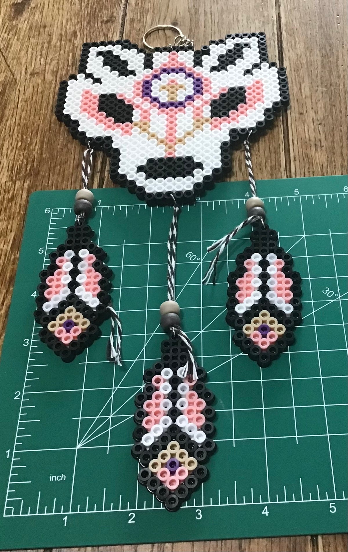 Handcrafted Wolf Dreamcatcher Decoration