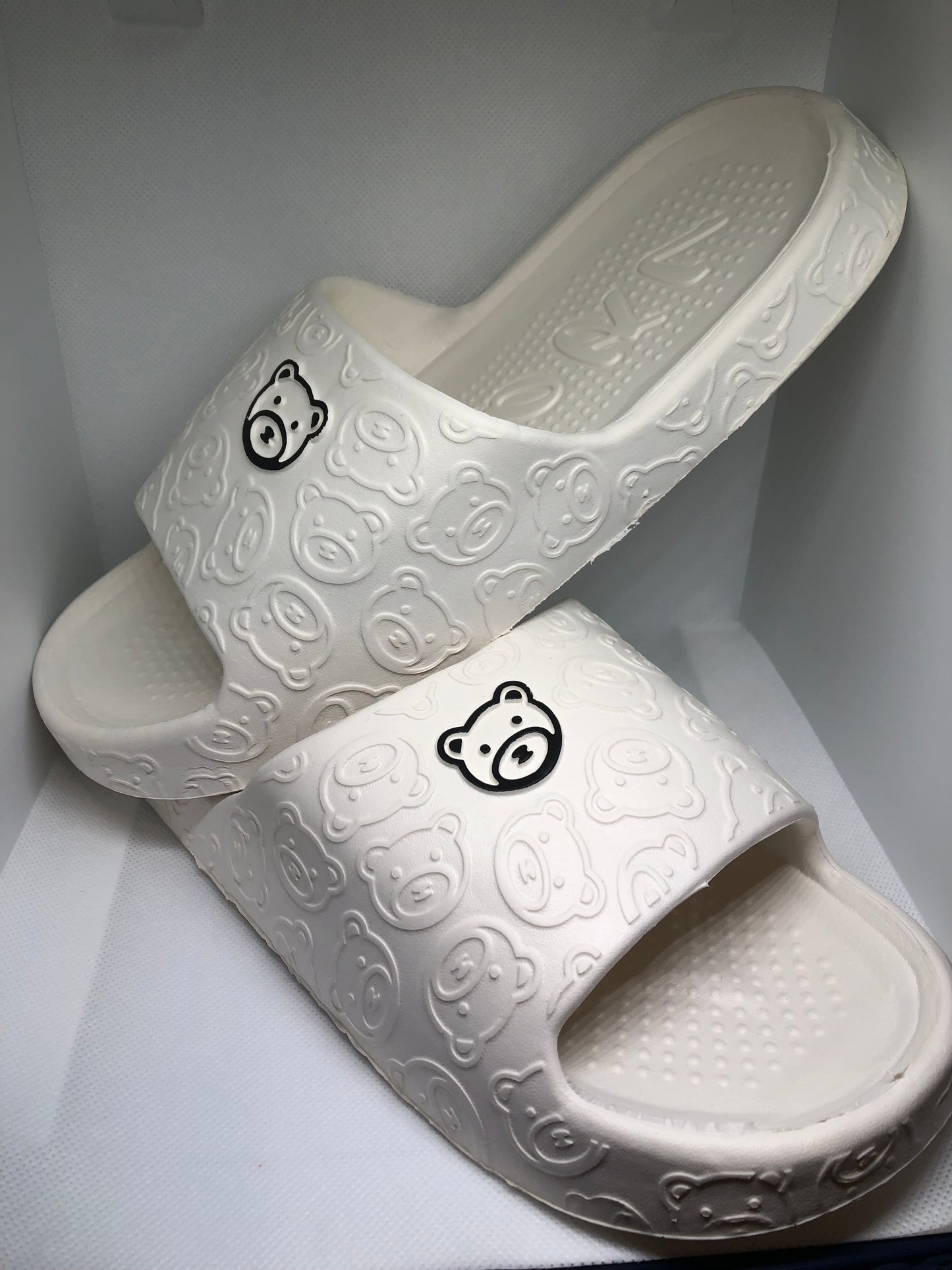 White Bear Print Slides Women’s Shoes Sandals Slippers 7/8 5/6 9/10