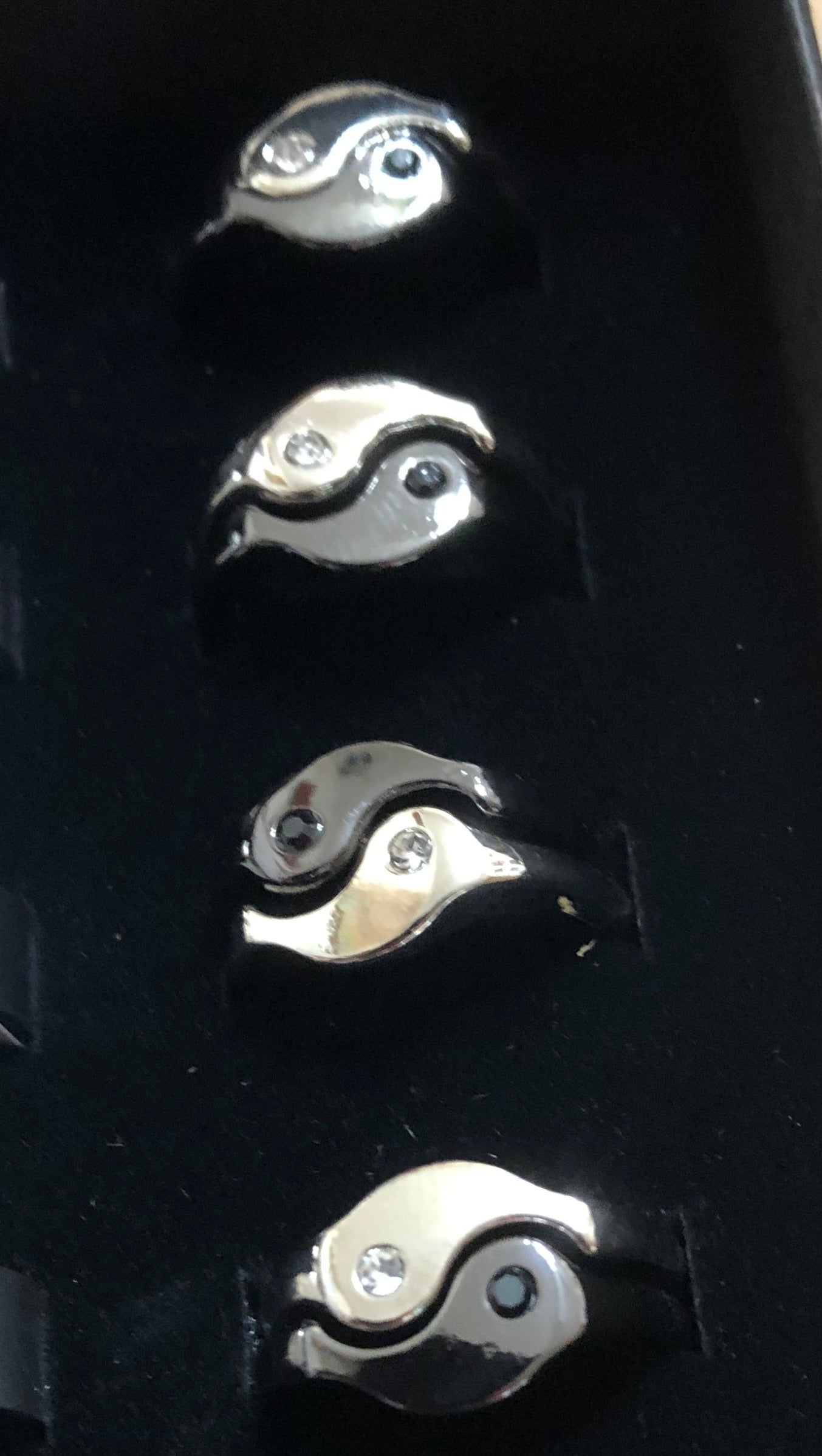 2pc Ring Set Yin Yang One Size