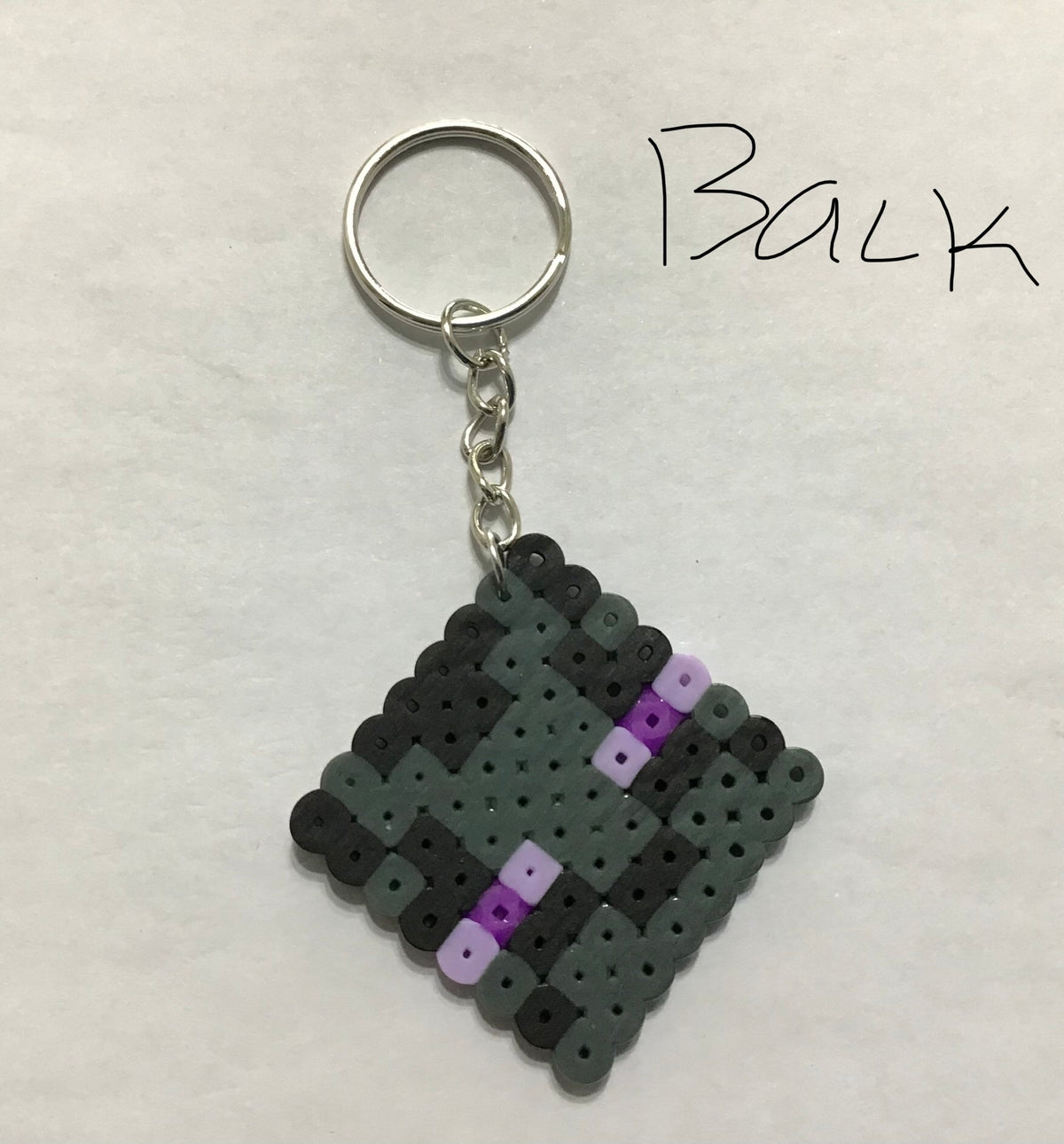 Handcrafted Keychain Minecraft Character Faces