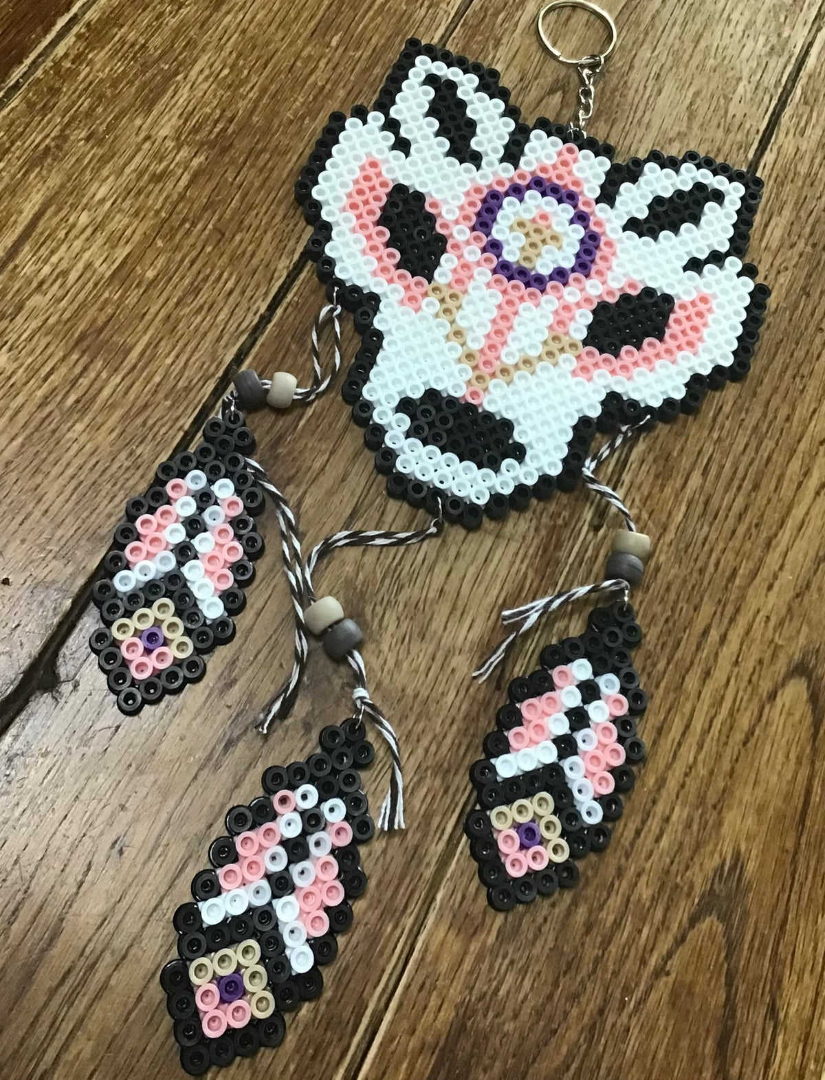 Handcrafted Wolf Dreamcatcher Decoration