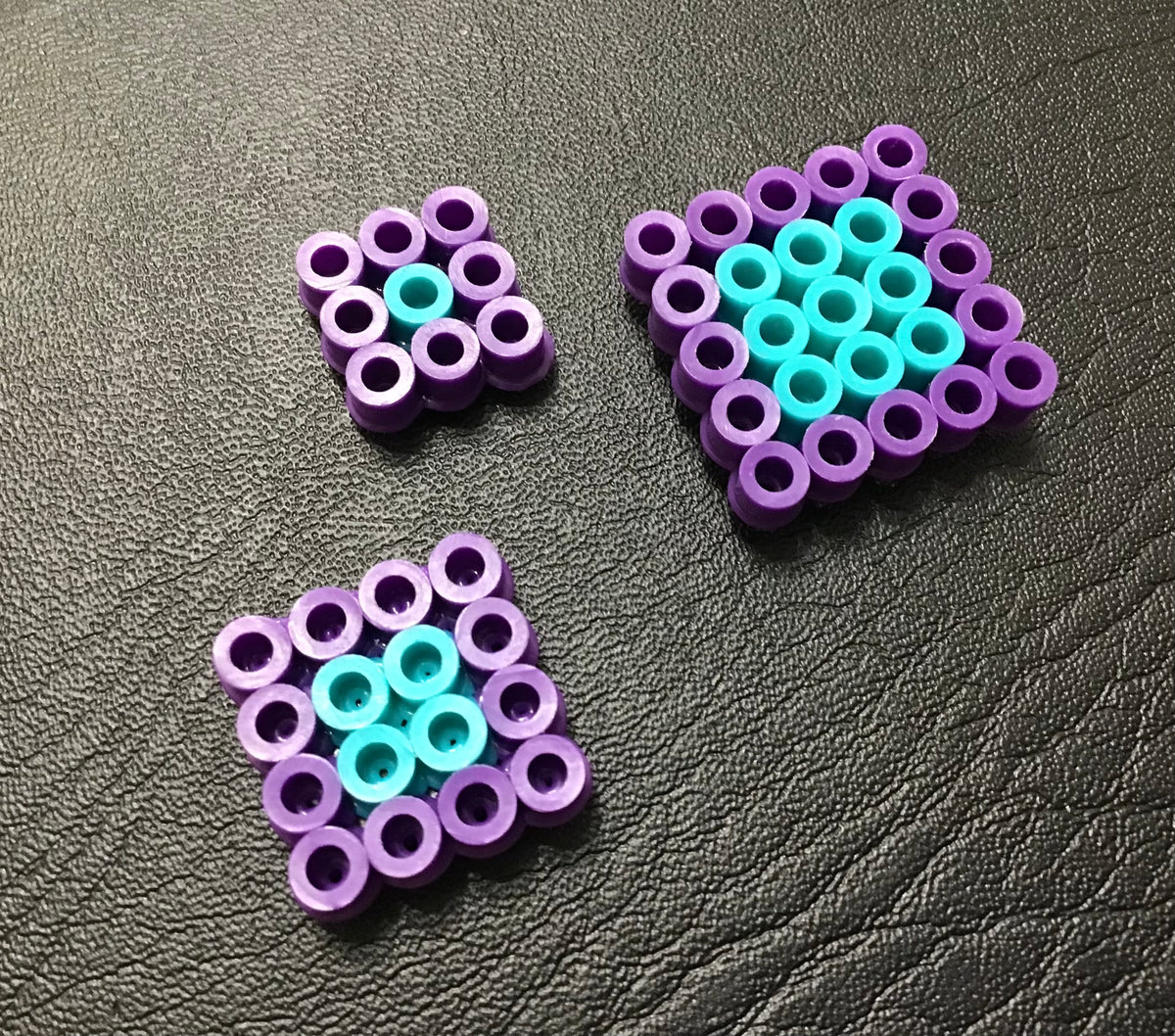 Handcrafted Square Magnet Set of 3 Sizes