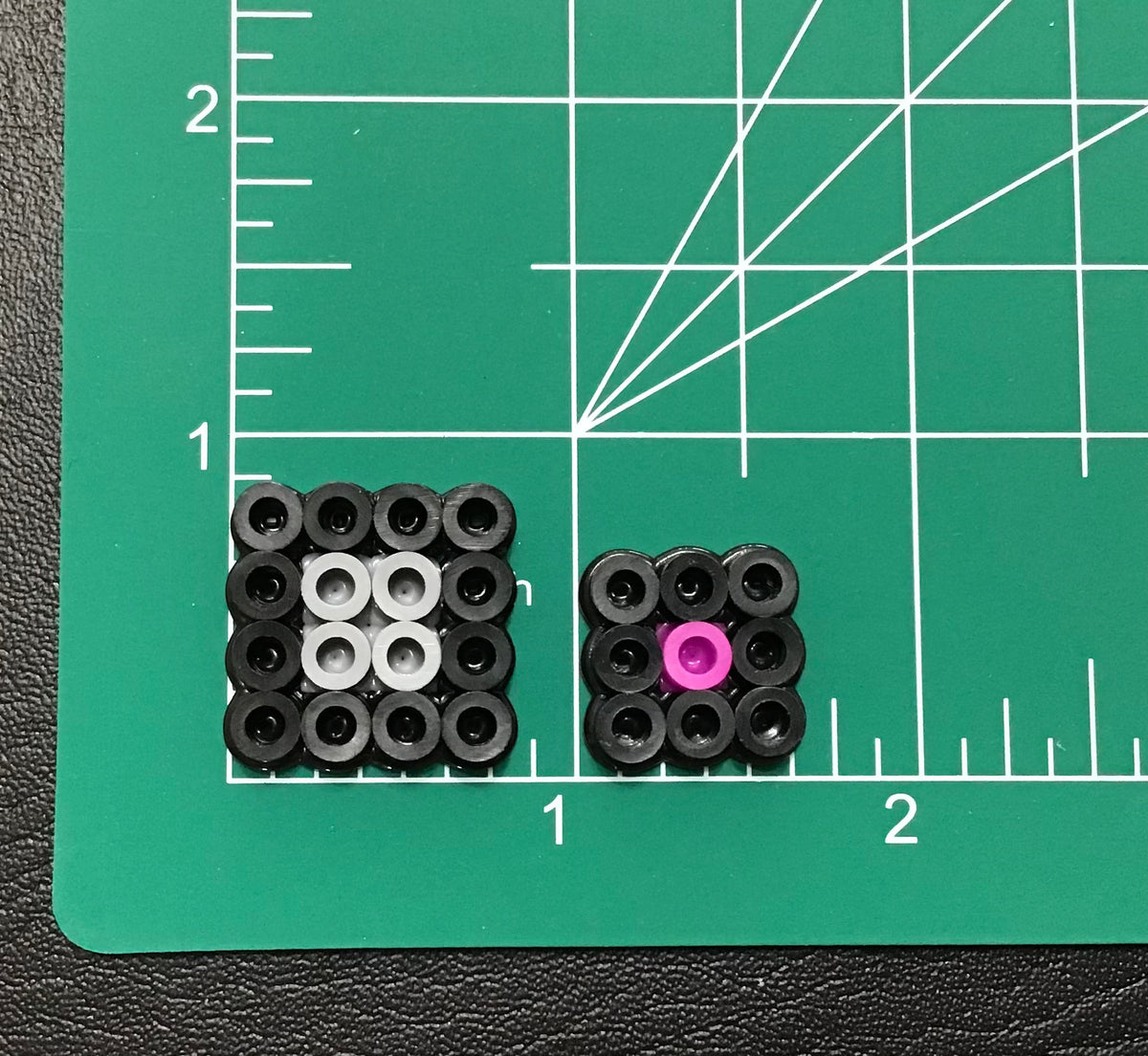 Handcrafted Square Magnet Set of 3 Sizes