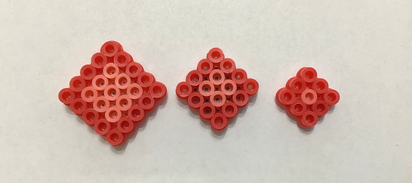 Handcrafted Square Magnet Set of 3 Sizes