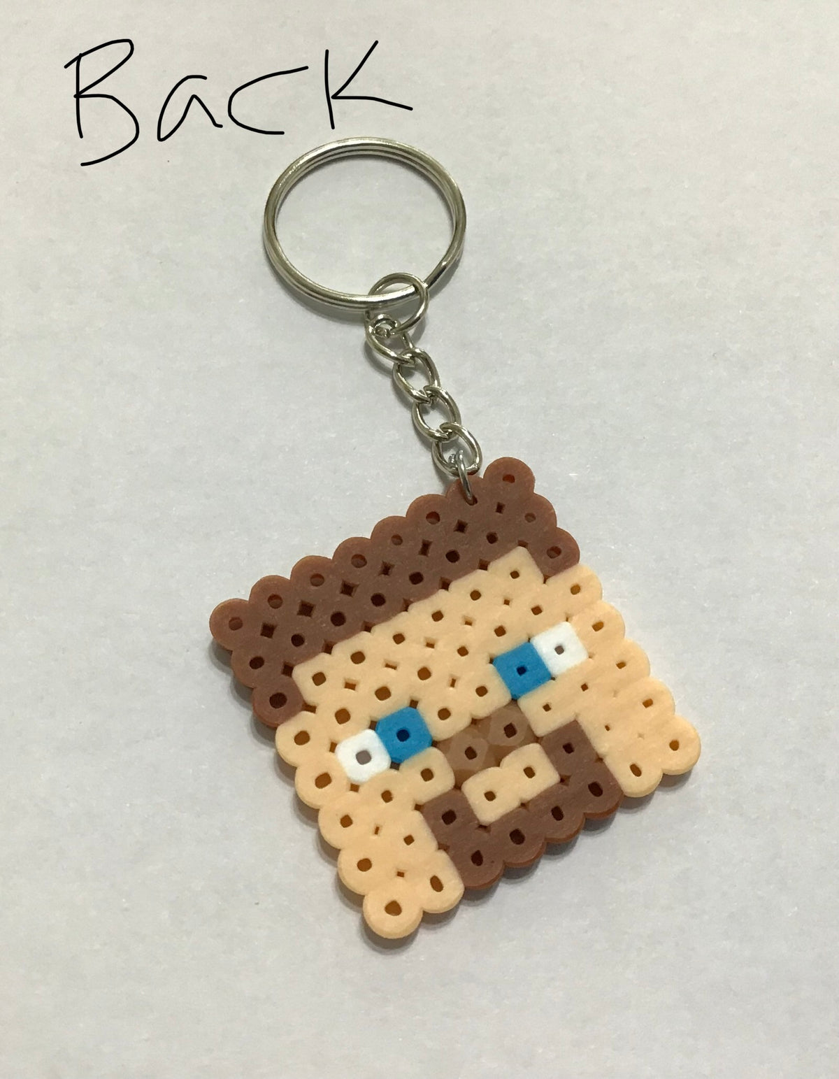 Handcrafted Keychain Minecraft Character Faces