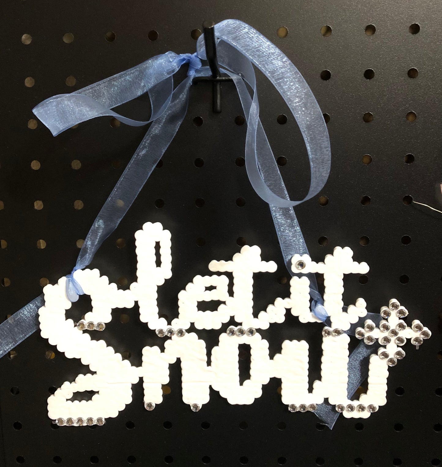 “Let it Snow” White Handcrafted Winter Decor Christmas