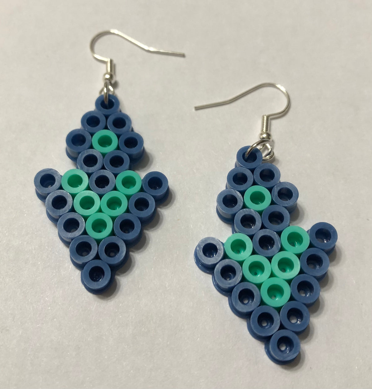 Handcrafted Triangle Diamond Earrings