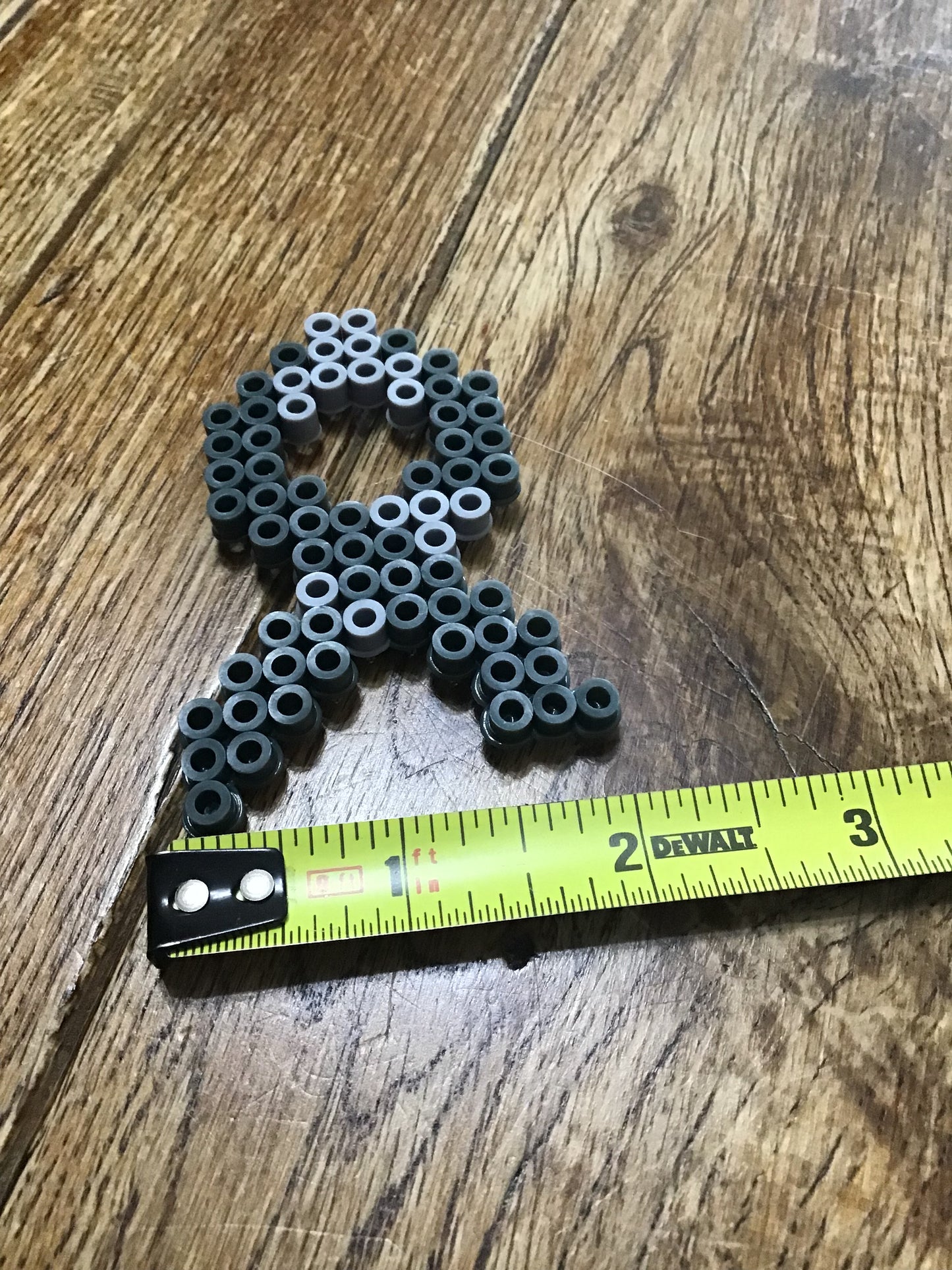 Handcrafted Grey Cancer Awareness Ribbon Magnet Brain Cancer