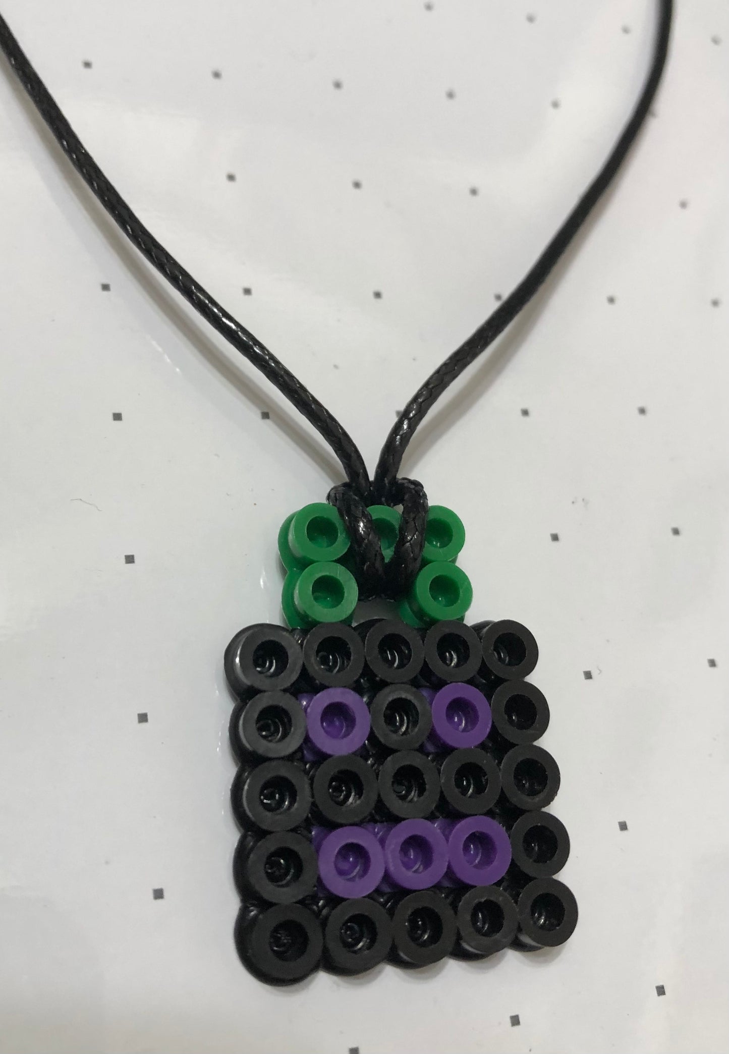 Black Purple Pumpkin Necklace Adjustable Halloween Jack-O-Lantern