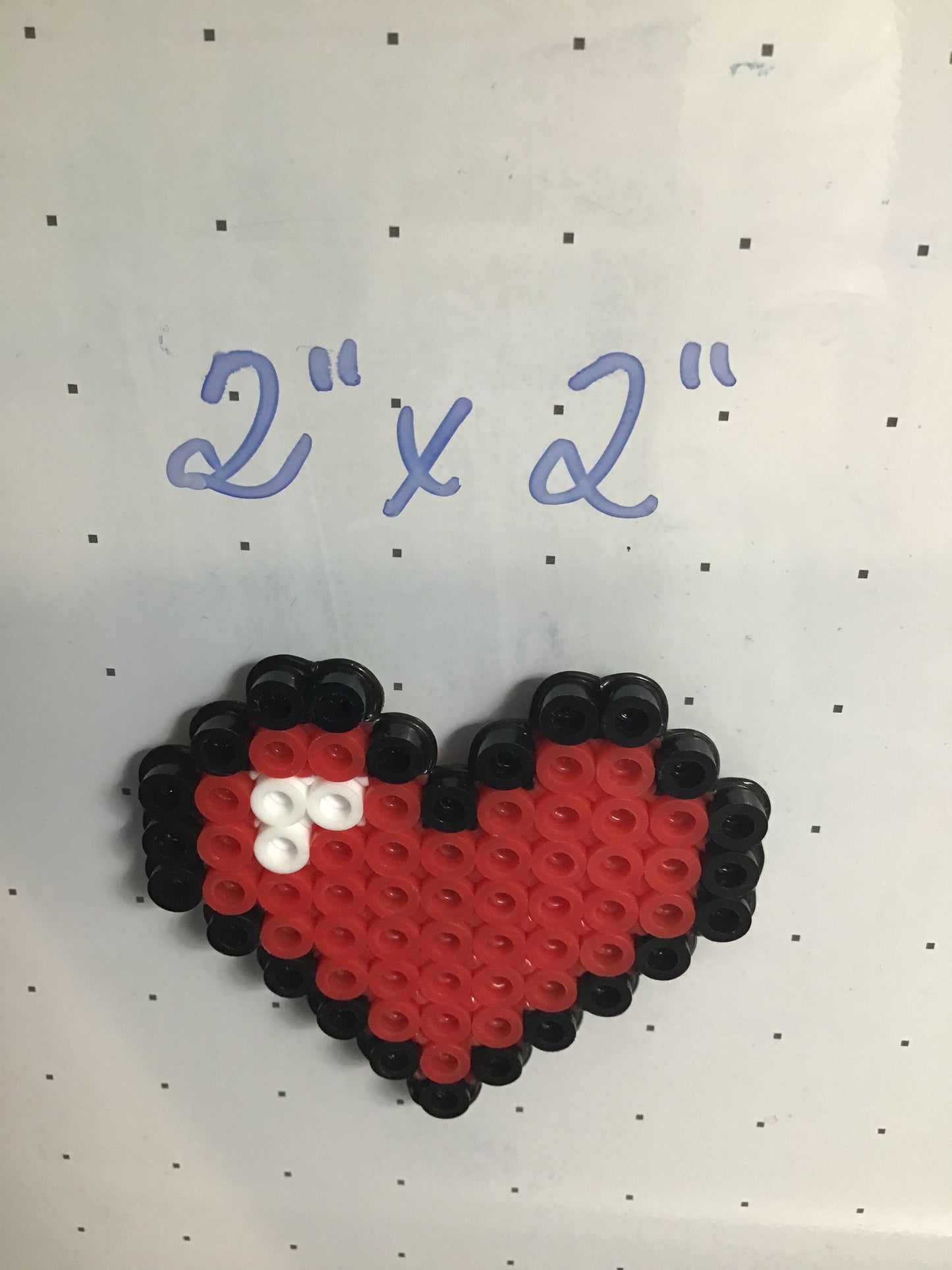 Handcrafted Minecraft Heart Magnet