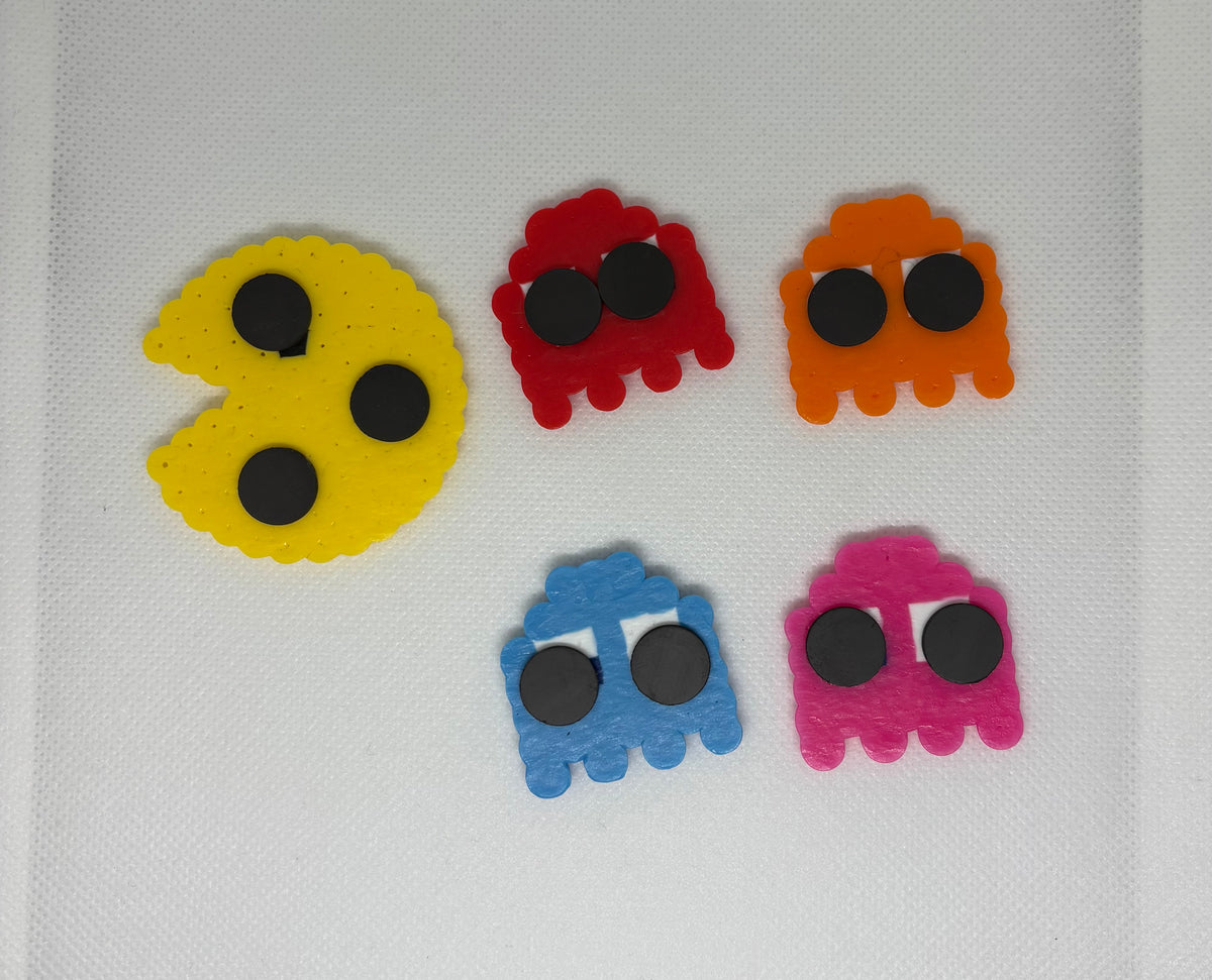 PAC MAN magnet set