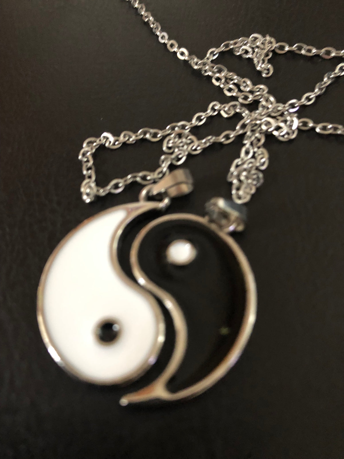 2 Piece Necklace Set Yin Yang Friendship Jewerly