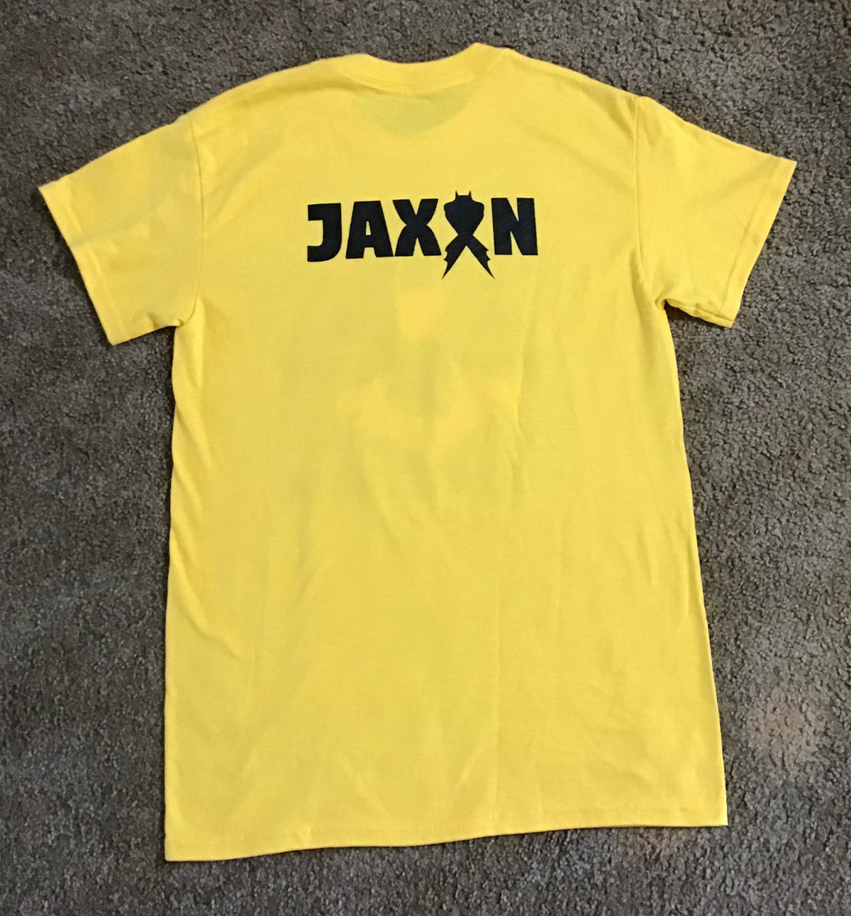 Jaxon Strong Yellow Batman T-Shirt Cancer Awareness