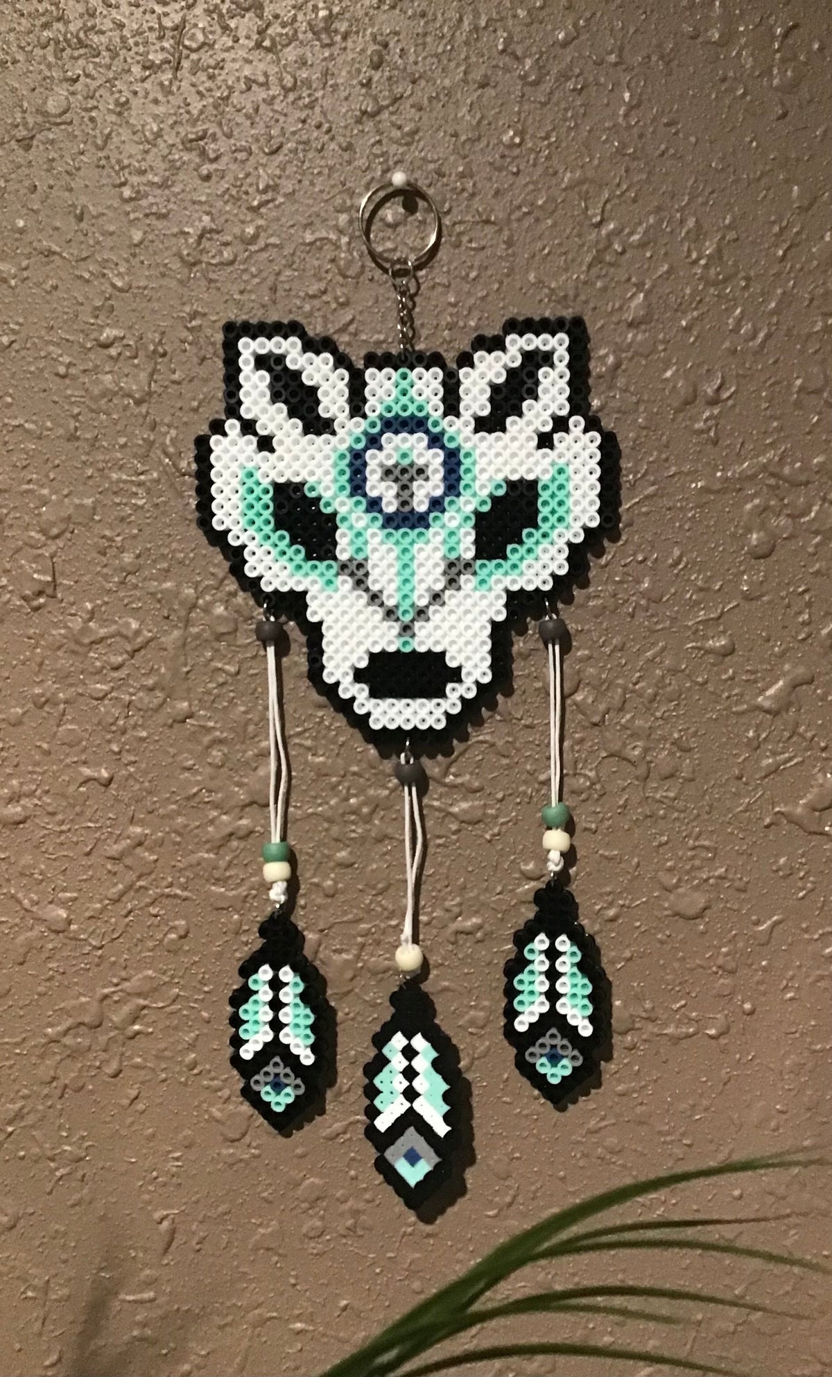 Handcrafted Wolf Dreamcatcher Decoration