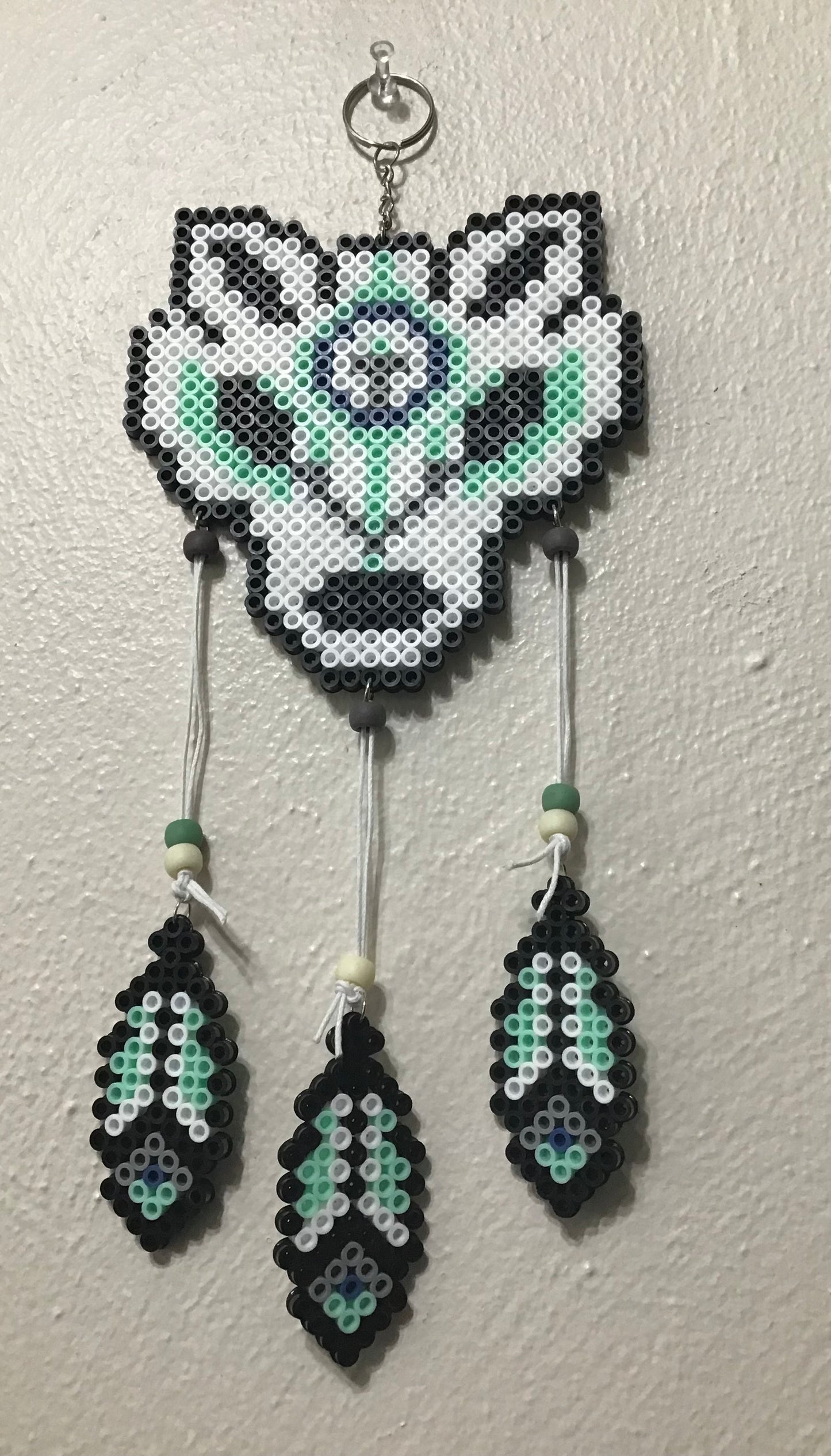 Handcrafted Wolf Dreamcatcher Decoration