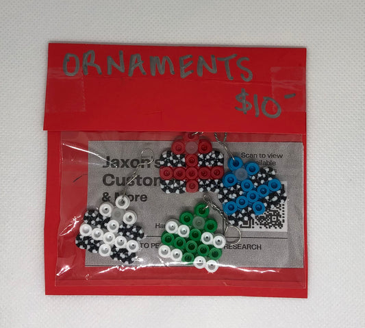 Mini Christmas Present Ornaments Set of 4