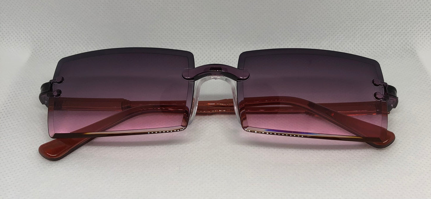 Pink Purple Sunglasses Rectangle