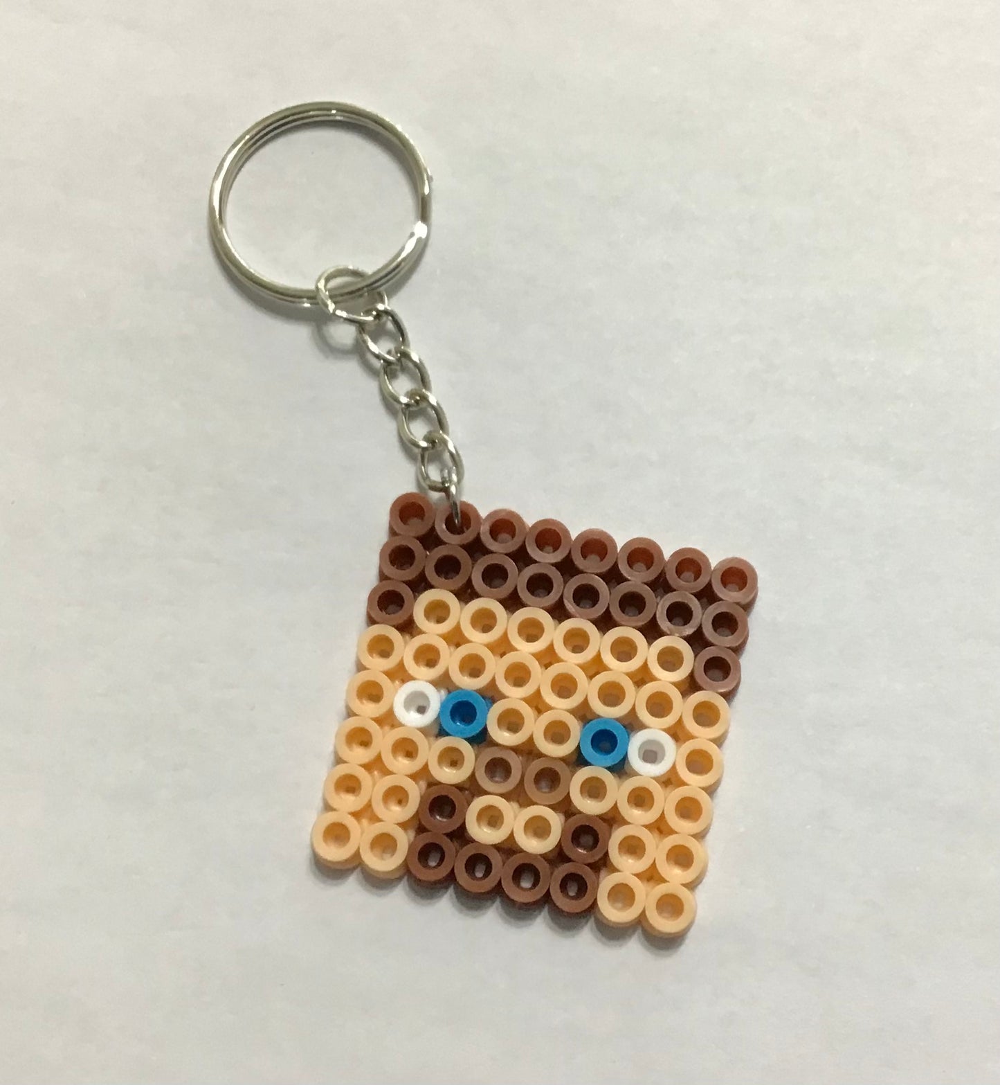 Handcrafted Keychain Minecraft Character Faces