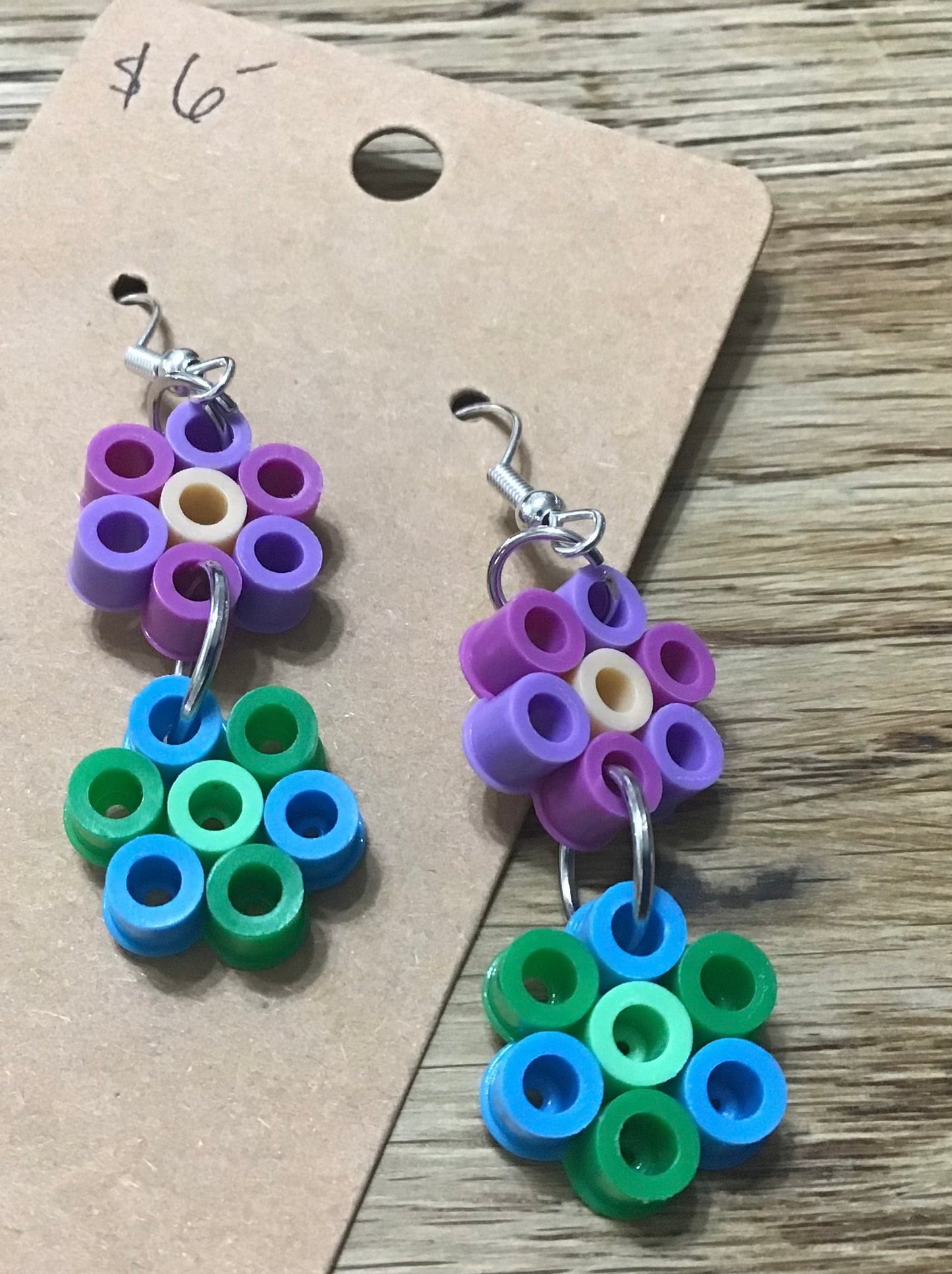 Handcrafted Dangle Flower Earrings
