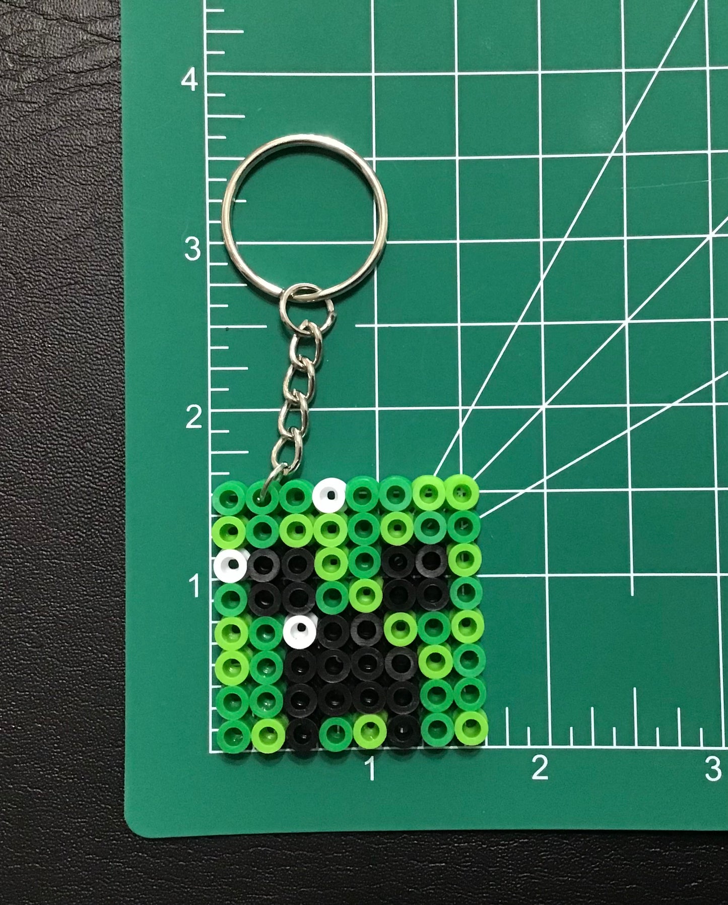 Handcrafted Keychain Minecraft Character Faces