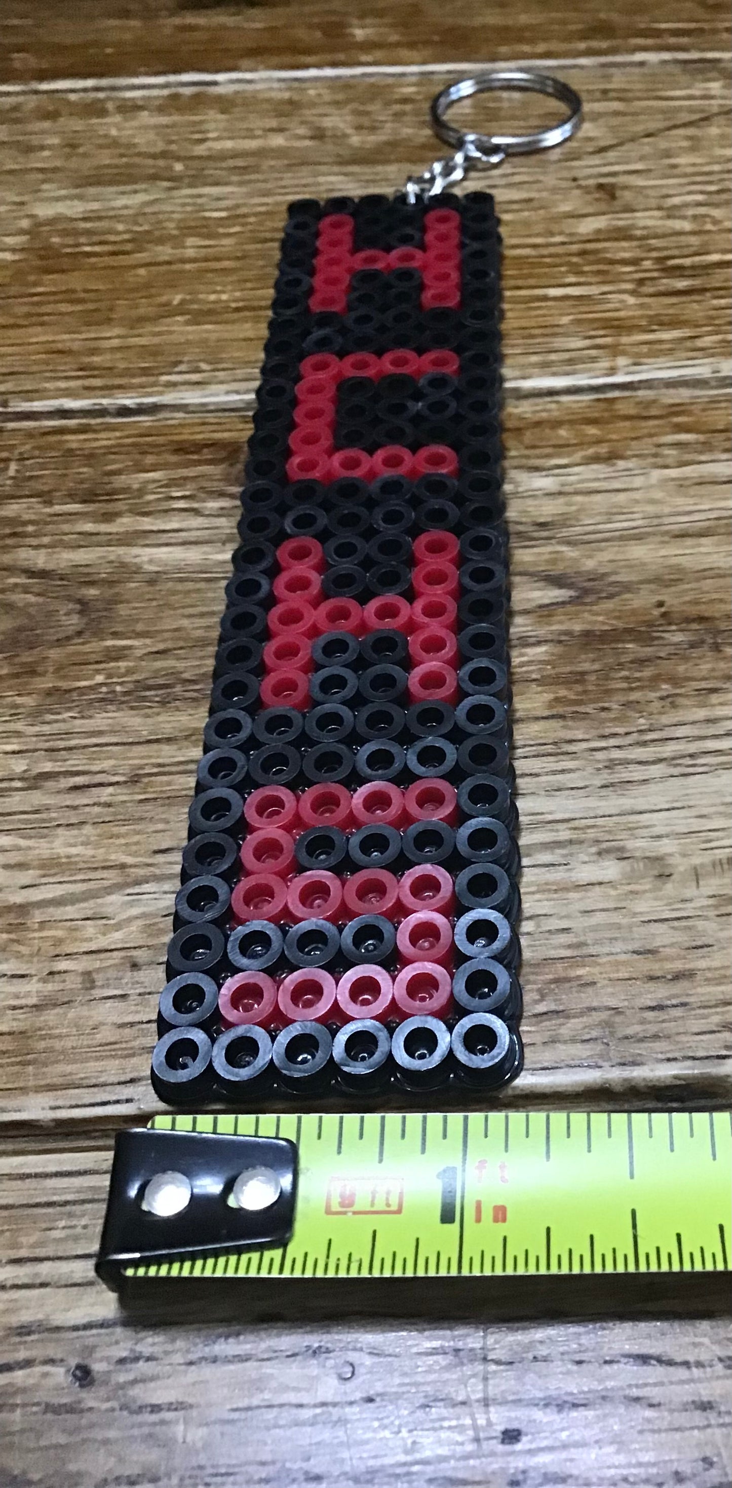 Handcrafted Bag Tag Keychain Customizable for Your School/Hometown