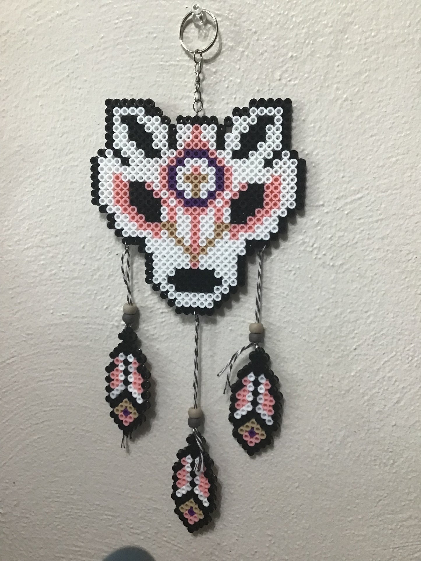 Handcrafted Wolf Dreamcatcher Decoration