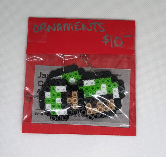 Mario Mushroom Ornaments Set of 3 Greemn