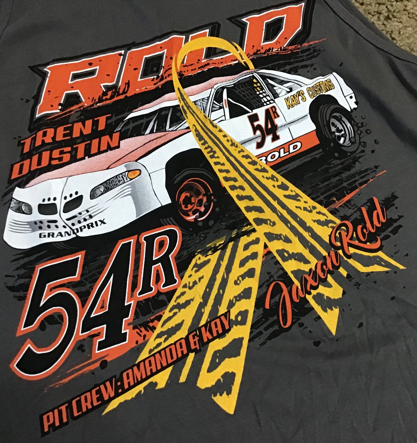 Rold Racing Tank Top 54R Cancer Awareness