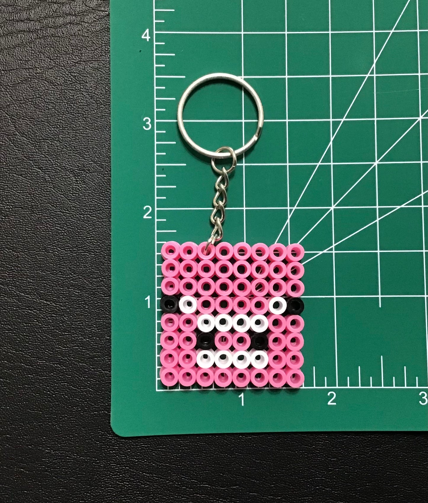 Handcrafted Keychain Minecraft Character Faces