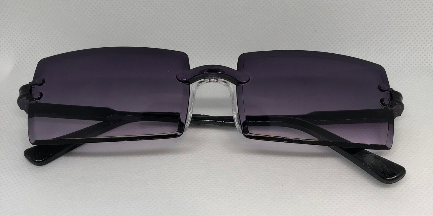 Dark Purple Sunglasses Rectangle