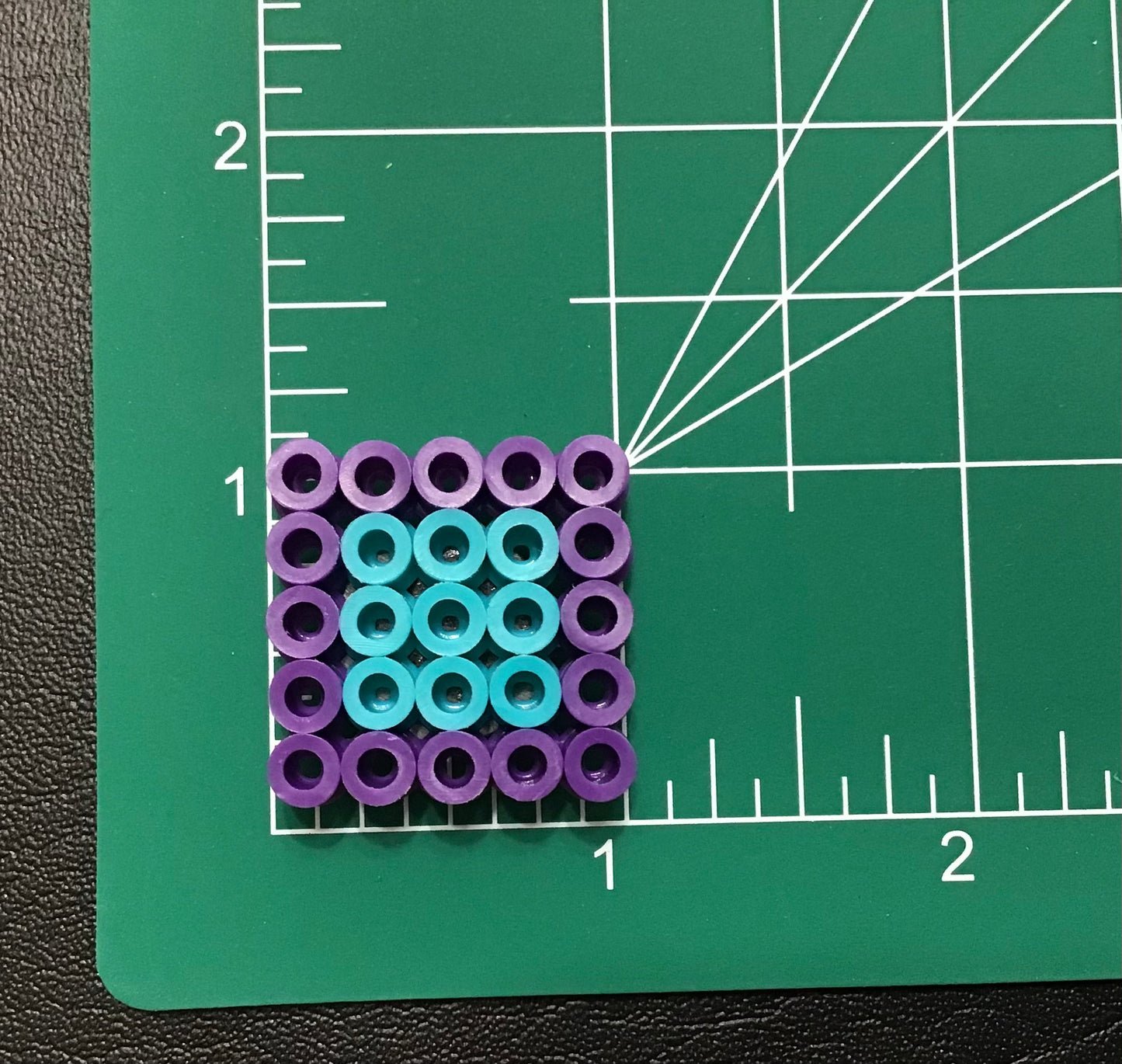 Handcrafted Square Magnet Set of 3 Sizes