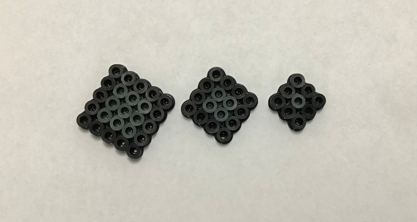 Handcrafted Square Magnet Set of 3 Sizes