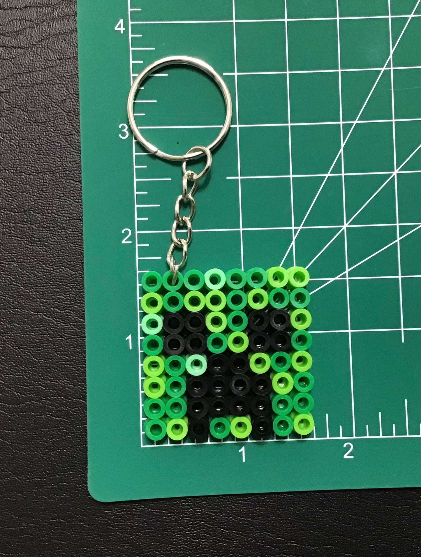 Handcrafted Keychain Minecraft Character Faces