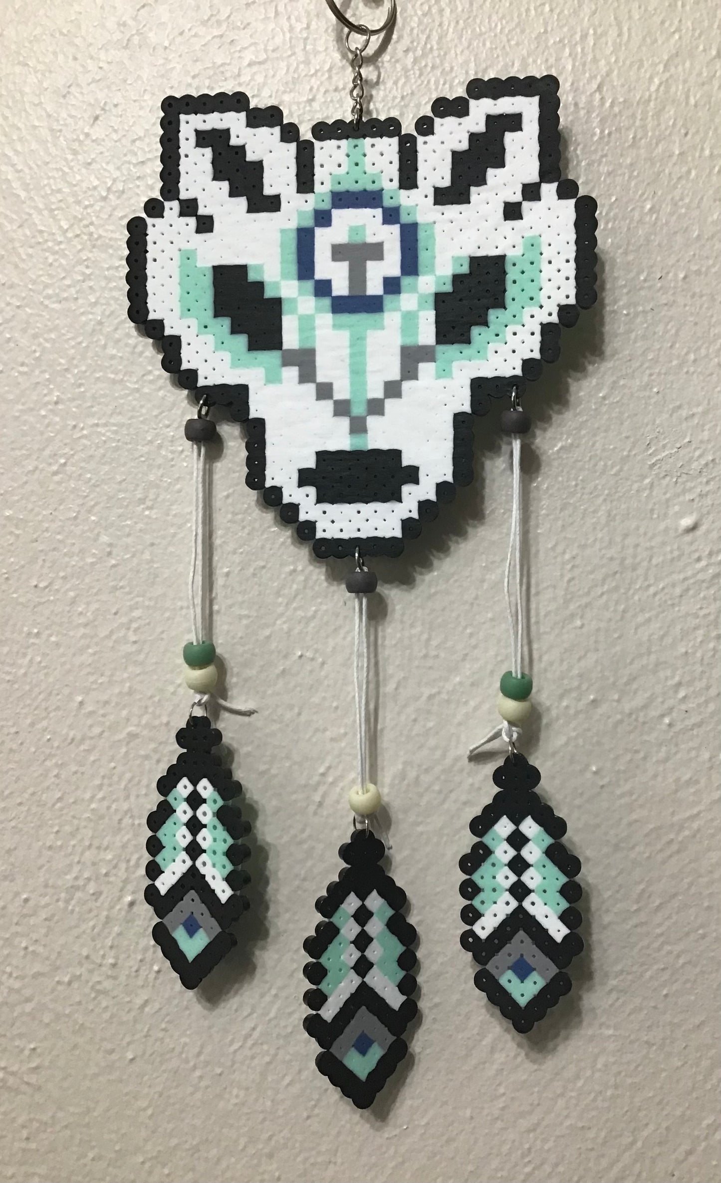 Handcrafted Wolf Dreamcatcher Decoration