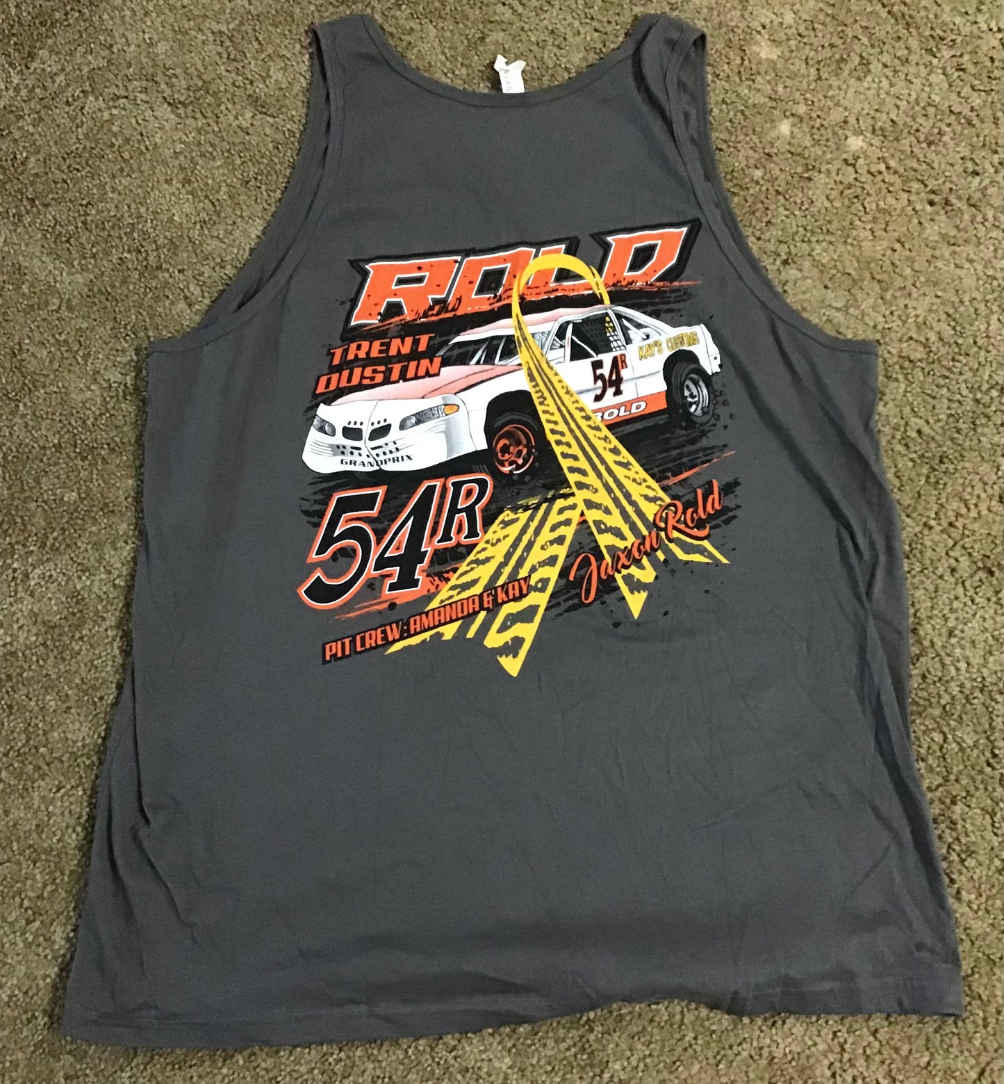 Rold Racing Tank Top 54R Cancer Awareness