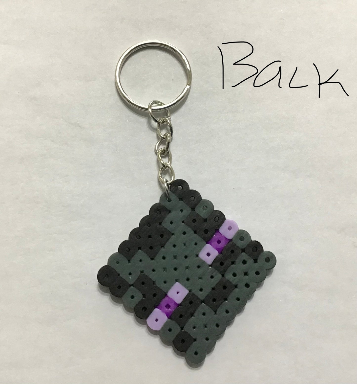 Handcrafted Keychain Minecraft Character Faces