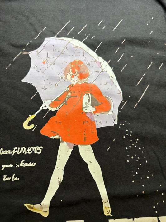 Salty tee black with orange