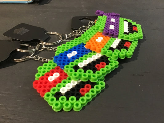 TMNT keychains 4 piece set