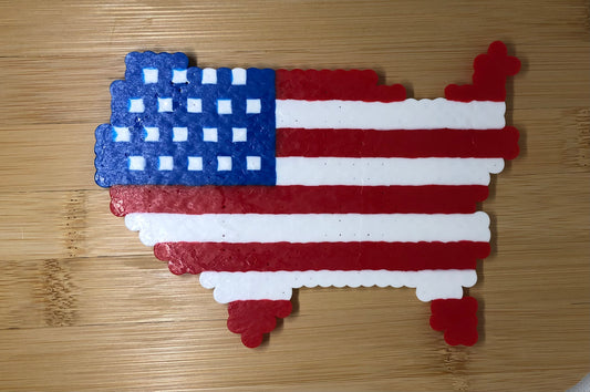 Large Flag Magnet United States Shape