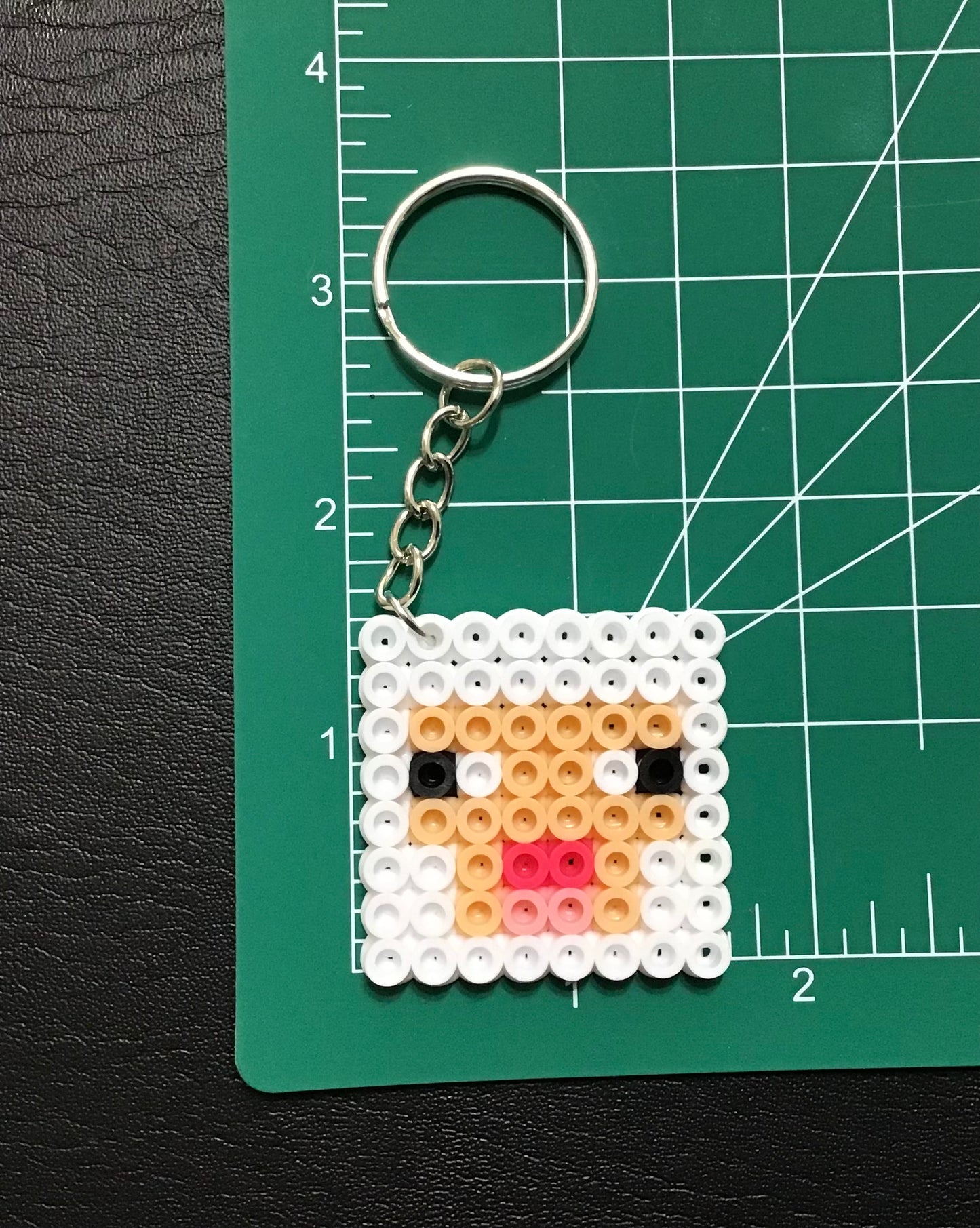 Handcrafted Keychain Minecraft Character Faces