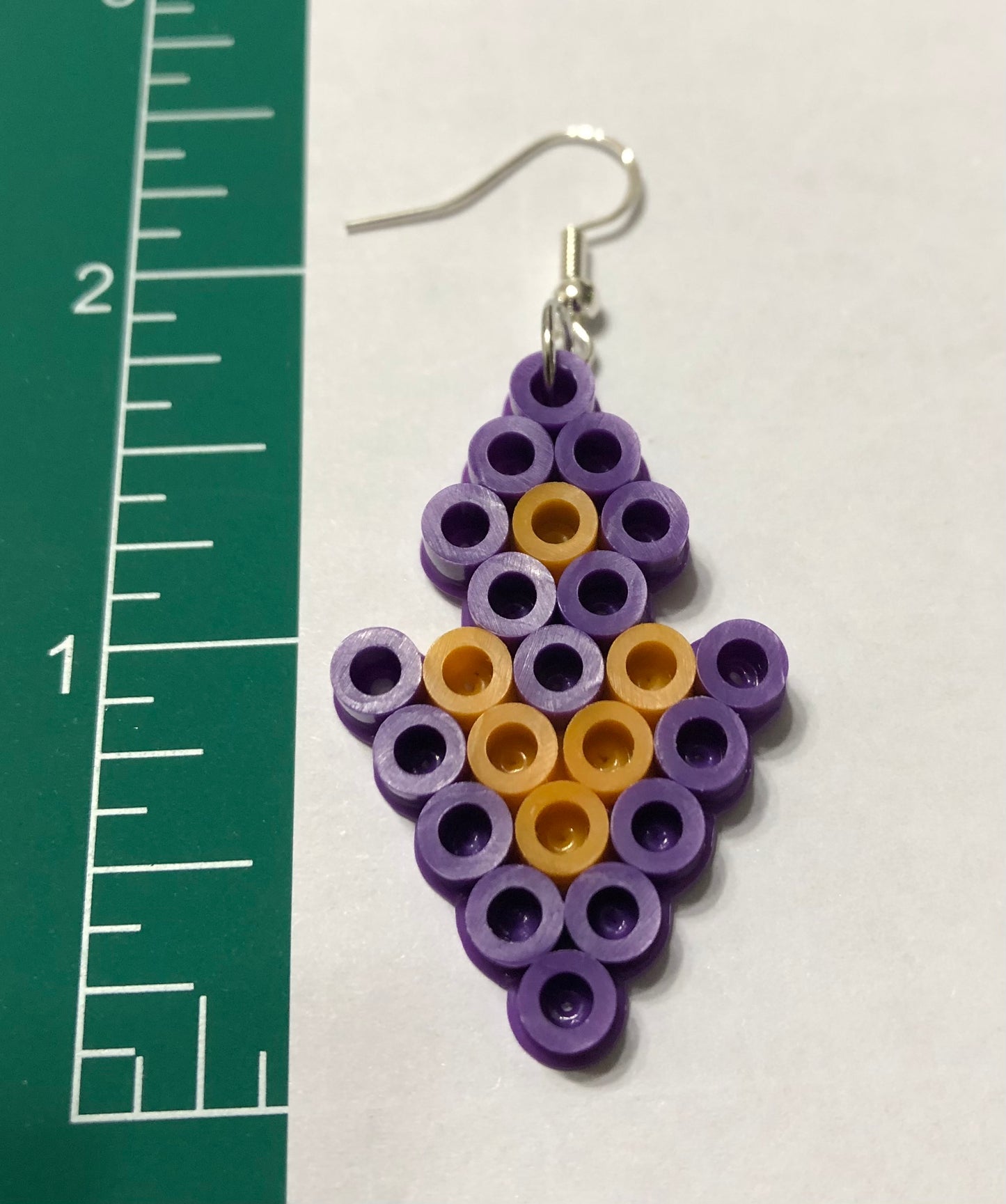 Handcrafted Triangle Diamond Earrings