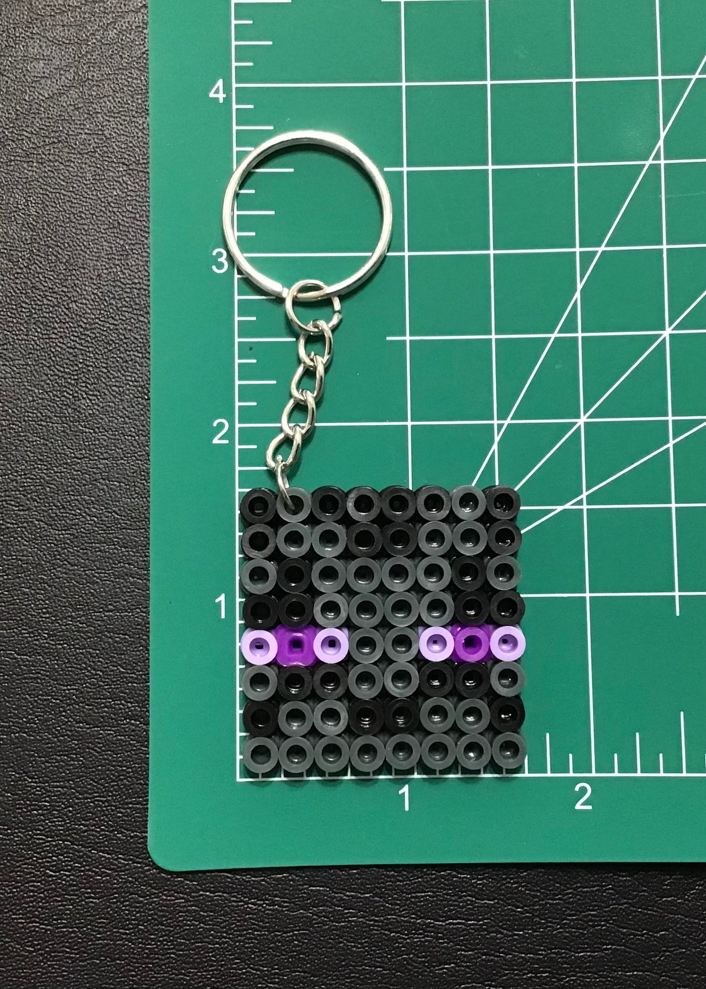 Handcrafted Keychain Minecraft Character Faces